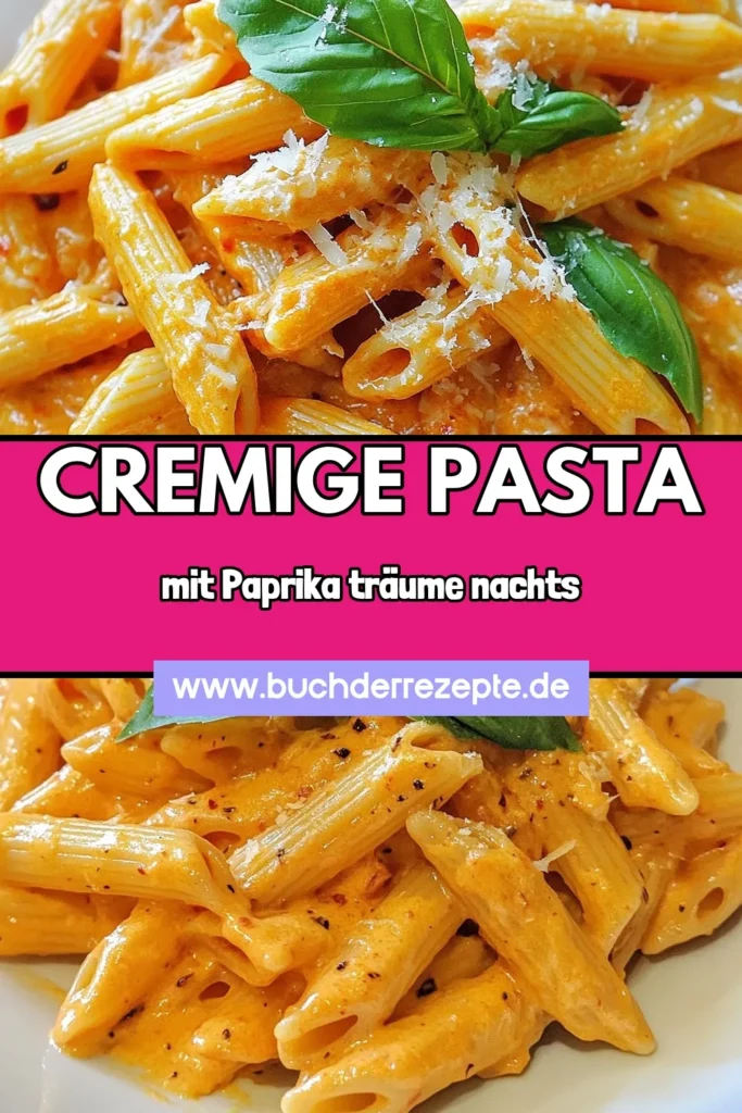 Entdecken Sie dieses köstliche Rezept für cremige Pasta mit Paprika! Diese einfache Pasta Gerichte kombiniert geröstete Paprika und Pasta mit Schlagsahne für einen unwiderstehlichen Geschmack. Genießen Sie die cremige Pasta mit Parmesan als schnelles Abendessen. Perfekt für jede Gelegenheit! Probieren Sie es aus und überzeugen Sie sich selbst. Und nicht vergessen, das Rezept zu speichern! #PastaMitParmesan #CremigePastaMitPaprika #EinfachePastaGerichte #GeröstetePaprikaRezept