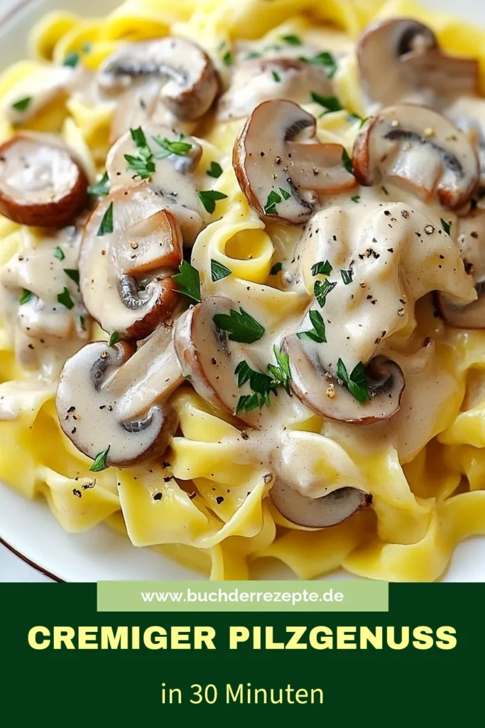 Entdecken Sie unser Rezept für cremigen Pilz Stroganoff – ein köstliches, veganes Pilzgericht, das in nur 30 Minuten zubereitet ist. Ideal für schnelle Pasta Rezepte und gesunde Pilzrezepte. Perfekt für einfache Abendessen Ideen, die die ganze Familie begeistern. Lassen Sie sich von den Aromen verführen und genießen Sie eine cremige Pasta, die einfach zuzubereiten ist. Speichern Sie das Rezept für Ihr nächstes Dinner! #PastaRezepte #VeganeKüche #EinfacheRezepte #Pilzliebe