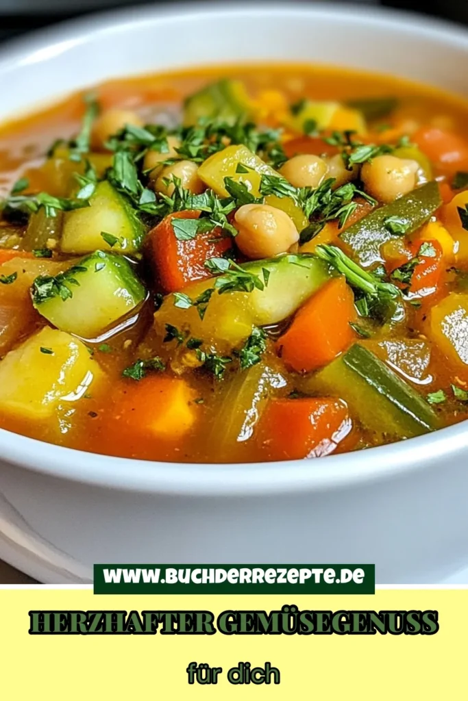Entdecken Sie dieses herzhafte Gemüseeintopf Rezept, ideal für die kälteren Tage! Genießen Sie diesen ernte gemüse eintopf, der mit frischen Zutaten zubereitet wird. Perfekt für Veganer, als gesundes gemüsegericht oder herzhaftes eintopfgericht. Einfach zuzubereiten und voller Geschmack! Probieren Sie es aus und lassen Sie sich von der Aromenvielfalt begeistern. Speichern Sie das Rezept für später! #gemüseeintopf #veganer eintopf #gesundessen #rezeptideen