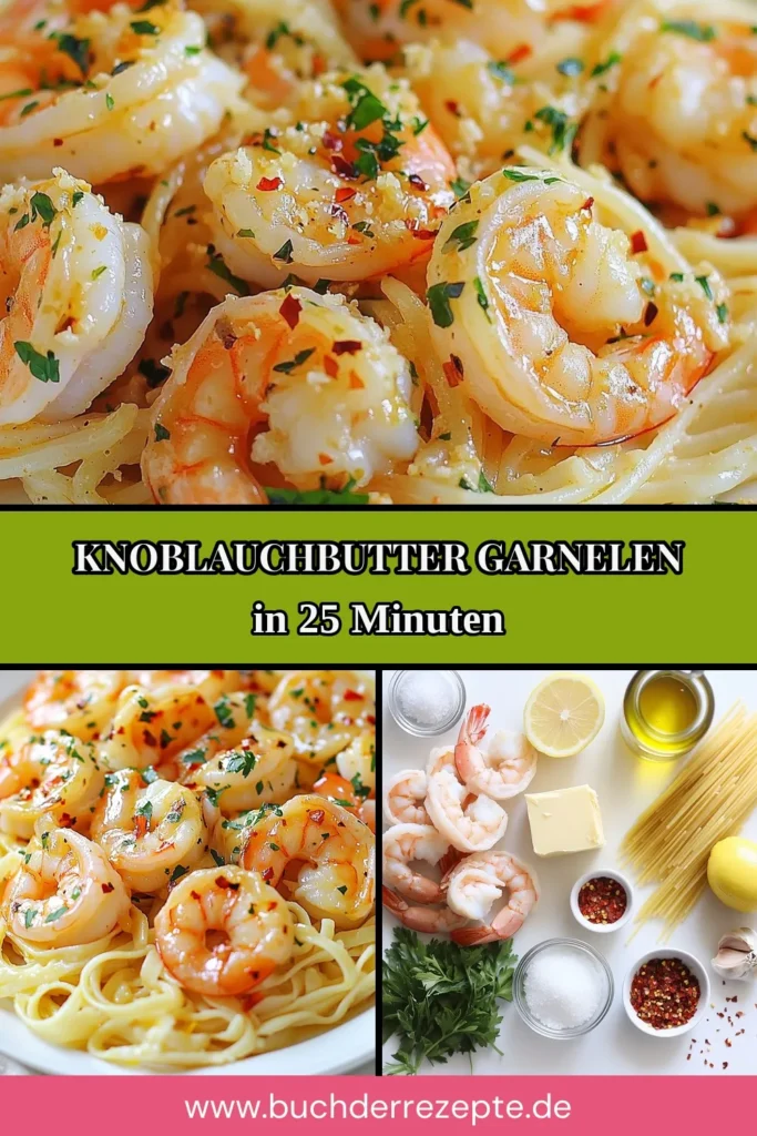 Entdecke dieses köstliche Knoblauchbutter Garnelen Scampi Rezept, perfekt für Pasta mit Garnelen! Mit großen, saftigen Garnelen, aromatischem Knoblauch und einer buttrigen Soße wird dieses einfache Garnelengericht zum Hit. Ideal für ein schnelles Abendessen und einfach zu kochen! Probiere es aus und lass dich von den Aromen verführen. Speichere das Rezept für dein nächstes Kochabenteuer! #KnoblauchbutterGarnelen #GarnelenScampiRezept #PastaMitGarnelen #EinfacheGarnelengerichte