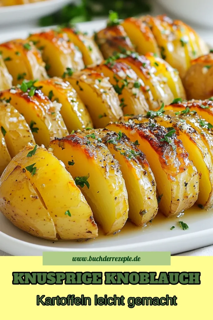 Entdecke unser köstliches Rezept für Knoblauch Kräuter Kartoffeln! Diese Hasselback Kartoffeln sind eine gesunde Beilage, die einfach zuzubereiten ist und dank der Kombination von Ofenkartoffeln mit Gewürzen wie Thymian und Rosmarin ein wahres Geschmackserlebnis bietet. Perfekt für jedes Essen! Probiere es aus und lass dich von diesen Knoblauch Kartoffeln beim Backen begeistern! Speichere das Rezept für später! #HasselbackKartoffeln #GesundeBeilagen #Ofenkartoffeln #KnoblauchKartoffeln