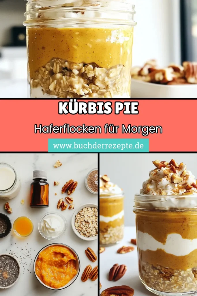 Entdecke das köstliche Kürbis-Pie Haferflocken Rezept für ein gesundes Frühstück! Diese vegane Kürbis Haferflocken sind einfach zubereitet und perfekt für jede Jahreszeit. Mit der Kombination aus Hafer, Chiasamen und aromatischem Kürbispüree ist dieses Übernacht Haferflocken Rezept nicht nur nahrhaft, sondern auch lecker. Probiere es aus und genieße deine gesunden Kürbis Frühstücksideen! Speichere dir dieses Rezept! #Kürbis Rezept #Gesundes Frühstück #Übernacht Haferflocken #Vegane Rezepte
