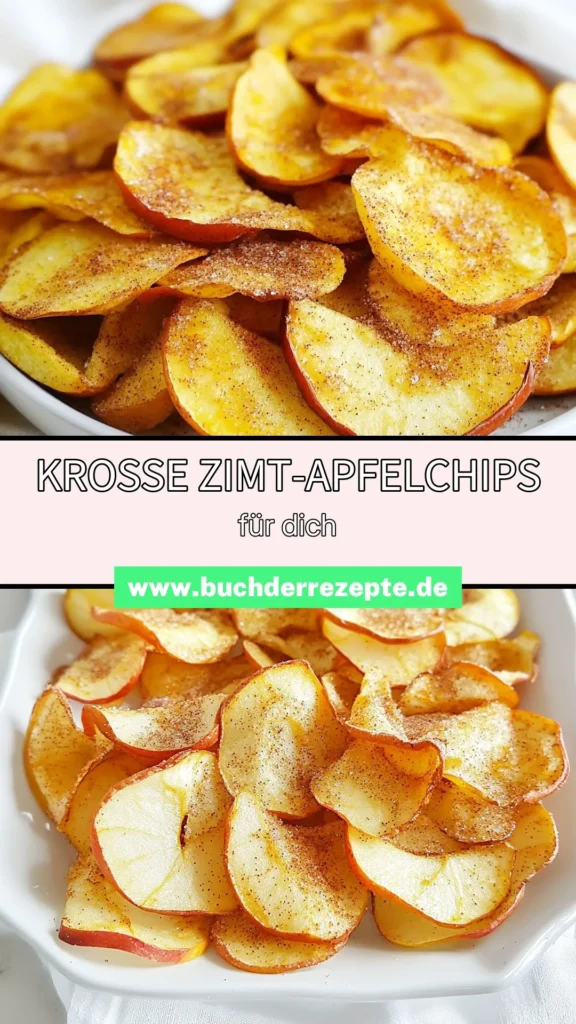 Entdecke die köstlichen Luftfritteuse Zimt-Apfelchips mit diesem gesunden Apfelchips Rezept. Diese knusprigen Zimt-Apfelscheiben sind der perfekte einfache Snack aus der Luftfritteuse! Bereite in nur 25 Minuten schmackhafte Apfelchips an – ideal für zwischendurch. Lass dir dieses Rezept nicht entgehen und zaubere gesunde Snacks für die ganze Familie. Speichere dir das Rezept und genieße deine eigenen Apfelchips! #Luftfritteuse #Apfelchips #Zimt #Snacks