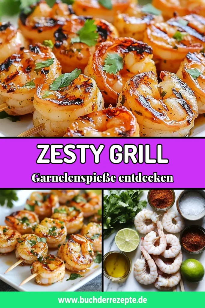 Entdecke das perfekte Rezept für Chili Garnelenspieße! Diese gegrillten Garnelen mit einer köstlichen Limetten Garnelen Marinade sind die idealen einfachen Grillrezepte für dein nächstes BBQ. Die Kombination aus frischen Aromen und dem würzigen Kick macht sie unwiderstehlich! Überzeuge dich selbst und kreiere diese leckeren Garnelen mit Koriander. Speichere das Rezept jetzt! #ChiliGarnelenspieße #GegrillteGarnelenRezept #EinfacheGrillrezepte #GarnelenMitKoriander