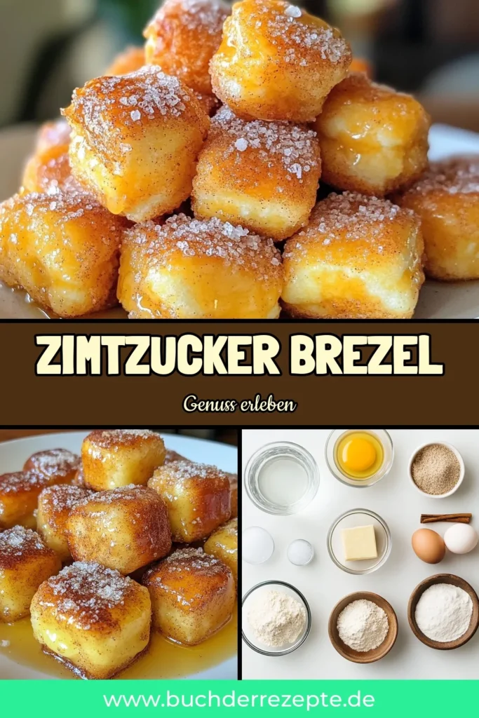 Entdecke unser einfaches Brezel Rezept für unwiderstehliche Zimtzucker Brezeln! Diese süßen Brezeln sind der perfekte Snack für jede Gelegenheit. Mit Zimt und Zucker werden sie zum Liebling aller. Lerne, wie du süße Brezeln selber machen kannst und verwöhne deine Familie und Freunde. Kreiere diese leckeren Brezel Bisse und genieße einen besonderen Moment! Probiere es aus und speichere das Rezept! #ZimtzuckerBrezeln #BrezelBisseRezept #ZimtundZuckerSnacks #einfacheBrezelRezept