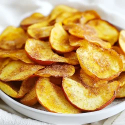 Für die Zubereitung der Luftfritteuse Zimt-Apfelchips benötigst du: - 2 große Äpfel (z. B. Fuji oder Honeycrisp) - 1 Teelöffel gemahlener Zimt - 1 Esslöffel Zucker (oder Kokosblütenzucker für eine gesündere Variante) - Eine Prise Salz - Optional: ½ Teelöffel Vanilleextrakt Diese Zutaten sind einfach zu finden und sorgen für einen tollen Geschmack. Du kannst die Zimt-Apfelchips noch gesünder machen. Ersetze den Zucker durch Kokosblütenzucker. Das hat weniger Einfluss auf deinen Blutzucker. Du kannst auch Honig oder Ahornsirup verwenden, wenn du einen süßen Geschmack möchtest. Für mehr Geschmack füge eine Prise Muskatnuss oder gemahlene Nelken hinzu. Diese Gewürze passen gut zu Äpfeln. Die Wahl der Äpfel ist wichtig. Fuji und Honeycrisp sind süß und knackig. Sie geben den besten Geschmack. Andere gute Sorten sind Granny Smith für einen säuerlichen Geschmack oder Gala für eine süße Note. Experimentiere mit verschiedenen Sorten, um deine perfekten Chips zu finden. {{ingredient_image_2}} Waschen Sie zuerst die Äpfel gründlich. Ich empfehle, große Äpfel wie Fuji oder Honeycrisp zu verwenden. Schneiden Sie die Äpfel dann in dünne Scheiben, etwa 3 mm dick. Verwenden Sie eine Mandoline oder ein scharfes Messer. Entfernen Sie die Kerne und das Kerngehäuse aus den Scheiben. So erhalten Sie perfekte, essbare Chips. Nehmen Sie eine kleine Schüssel. Mischen Sie dort 1 Teelöffel gemahlenen Zimt, 1 Esslöffel Zucker und eine Prise Salz. Wenn Sie möchten, fügen Sie auch ½ Teelöffel Vanilleextrakt hinzu. Diese Mischung gibt den Chips einen tollen Geschmack. Legen Sie die Apfelscheiben in eine große Schüssel. Gießen Sie die Zimt-Zucker-Mischung über die Scheiben. Vermengen Sie alles gut, damit jede Scheibe gleichmäßig bedeckt ist. Das sorgt für den besten Geschmack. Heizen Sie Ihre Luftfritteuse auf 150 °C vor. Lassen Sie sie etwa 3-5 Minuten laufen. So sind die Chips gleichmäßig knusprig. Legen Sie die beschichteten Apfelscheiben in einer einzigen Lage in den Korb der Luftfritteuse. Achten Sie darauf, dass sie sich nicht überlappen. So können die Chips gleichmäßig garen und knusprig werden. Garen Sie die Apfelscheiben für 15-20 Minuten. Wenden Sie sie nach der Hälfte der Zeit. So werden sie knusprig und leicht gebräunt. Nehmen Sie die Chips heraus und lassen Sie sie auf einem Kuchengitter abkühlen. Sie werden beim Abkühlen noch knuspriger. Um die besten Apfelscheiben zu schneiden, brauchst du einen scharfen Messer oder eine Mandoline. Die Scheiben sollten etwa 3 mm dick sein. Dünnere Scheiben werden knuspriger. Achte darauf, die Kerne und das Kerngehäuse zu entfernen. So bleibt der Geschmack rein und frisch. Du kannst die Gewürze nach deinem Geschmack anpassen. Möchtest du es süßer? Füge mehr Zucker hinzu. Für einen besonderen Kick kannst du etwas Muskatnuss oder Ingwer verwenden. Wenn du Vanille magst, füge ½ Teelöffel Vanilleextrakt hinzu. Das gibt den Chips eine neue Dimension. Ein häufiger Fehler ist, die Apfelscheiben zu dick zu schneiden. Das führt dazu, dass sie nicht knusprig werden. Achte darauf, die Luftfritteuse nicht zu überladen. Die Chips müssen Platz haben, um gleichmäßig zu garen. Wende die Chips zur Hälfte der Garzeit, damit sie von beiden Seiten knusprig werden. Pro Tipps Apfelwahl: Wählen Sie Äpfel mit einem hohen Zuckergehalt, wie Fuji oder Honeycrisp, um den besten Geschmack und die beste Süße zu erzielen. Dünne Scheiben: Schneiden Sie die Apfelscheiben so dünn wie möglich (ca. 3 mm), um ein gleichmäßiges Garen und eine knusprige Textur zu gewährleisten. Vorheizen: Heizen Sie die Luftfritteuse vor, um sicherzustellen, dass die Apfelchips gleichmäßig und schnell garen. Aufbewahrung: Bewahren Sie die Apfelchips in einem luftdichten Behälter auf, um ihre Knusprigkeit zu erhalten und sie frisch zu halten. {{image_4}} Es gibt viele Möglichkeiten, deine Zimt-Apfelchips zu variieren. Du kannst verschiedene Gewürze hinzufügen, um neue Geschmäcker zu entdecken. Zum Beispiel: - Kardamom: Eine Prise Kardamom gibt einen warmen, blumigen Geschmack. - Ingwer: Füge etwas gemahlenen Ingwer für einen scharfen Kick hinzu. - Muskatnuss: Diese Gewürzmischung verleiht einen tiefen, nussigen Geschmack. Mische deine Gewürze in der Zuckermischung, bevor du sie zu den Äpfeln gibst. So bekommst du jede Menge Aromen in jeden Biss! Du kannst deine Apfelchips süß oder herzhaft gestalten. Für eine süße Note, verwende Honig oder Ahornsirup. Träufle sie über die Apfelscheiben, bevor du sie in die Luftfritteuse legst. Wenn du einen herzhaften Snack willst, probiere: - Käse: Streue etwas geriebenen Parmesan über die Chips nach dem Frittieren. - Chili-Flocken: Für einen scharfen Crunch, füge Chili-Flocken zur Gewürzmischung hinzu. Diese Kombinationen machen deine Chips einzigartig und spannend. Mische Äpfel mit anderen Früchten für mehr Vielfalt. Birnen passen gut zu Äpfeln. Sie haben eine ähnliche Textur und einen süßen Geschmack. Du kannst auch: - Banane: Dünn geschnittene Bananen werden knusprig und süß. - Pfirsiche: Sie verleihen eine fruchtige Frische. Schneide die Früchte gleich dick, damit sie gleichmäßig garen. Diese Mischung macht deine Snacks bunter und noch leckerer! Um die Apfelchips frisch zu halten, lagern Sie sie in einem luftdichten Behälter. Verwenden Sie am besten ein Glas oder eine Plastiktüte. Stellen Sie sicher, dass die Chips vollständig abgekühlt sind, bevor Sie sie einlagern. Dadurch vermeiden Sie Feuchtigkeit, die die Knusprigkeit beeinträchtigen kann. Die Apfelchips halten sich bis zu zwei Wochen, wenn Sie sie richtig lagern. Bewahren Sie sie an einem kühlen, dunklen Ort auf. Vermeiden Sie direkte Sonneneinstrahlung, da diese die Chips weich machen kann. Bei unsachgemäßer Lagerung könnten sie schneller verderben. Um die Knusprigkeit der Apfelchips zu erhalten, achten Sie darauf, dass die Chips nicht zusammen gepackt sind. Wenn Sie bemerken, dass die Chips weich werden, können Sie sie für einige Minuten in die Luftfritteuse zurücklegen. Dies hilft, die Knusprigkeit wiederherzustellen. Es dauert etwa 15 bis 20 Minuten, um Apfelchips in der Luftfritteuse zu machen. Zuerst heizen Sie die Luftfritteuse für 3 bis 5 Minuten vor. Dann garen Sie die dünn geschnittenen Apfelscheiben. Wenden Sie sie nach der Hälfte der Zeit, damit sie gleichmäßig knusprig werden. Die genaue Zeit hängt von der Dicke der Scheiben ab. Dünnere Scheiben garen schneller. Gefrorene Äpfel sind nicht ideal für Apfelchips. Wenn Sie gefrorene Äpfel verwenden, verlieren sie ihre Textur. Frische Äpfel sind am besten, da sie beim Garen knusprig bleiben. Verwenden Sie Äpfel wie Fuji oder Honeycrisp für den besten Geschmack. Wenn Sie nur gefrorene Äpfel haben, tauen Sie sie zuerst auf. Schneiden Sie sie dann in dünne Scheiben. Mit restlichem Zimt-Zucker können Sie viele Dinge machen. Streuen Sie es über Haferflocken oder Joghurt. Es passt auch gut zu Pfannkuchen oder Waffeln. Sie können es sogar zum Backen verwenden. Mischen Sie es in einen Muffinteig oder streuen Sie es über Gebäck. So verschwenden Sie nichts und genießen zusätzlichen Geschmack. Zusammenfassend haben wir die Zutaten für leckere Apfelchips betrachtet. Ich habe gesunde Alternativen und empfohlene Apfelsorten vorgestellt. Die Schritt-für-Schritt-Anleitung zeigt, wie man Äpfel vorbereitet und knusprige Chips in der Luftfritteuse zubereitet. Zudem bietet der Abschnitt Tipps und Tricks zur perfekten Schneidetechnik und Fehlervermeidung. Variationen wie Zimt-Apfelchips erweitern die Möglichkeiten. Zum Schluss habe ich Lagerinformationen gegeben, um die Chips frisch zu halten. Jetzt kannst du deine eigenen köstlichen Apfelchips genießen!