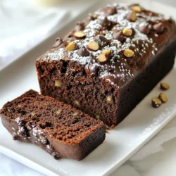 Um dieses feuchte und schokoladige Zucchinibrot zu machen, benötigst du einige wichtige Zutaten. Hier sind die Hauptzutaten: - 1 Tasse geriebene Zucchini (ca. 1 mittelgroße Zucchini) - 1 Tasse Weizenmehl - 1/2 Tasse Kakaopulver - 1/2 Teelöffel Natron - 1/2 Teelöffel Backpulver - 1/4 Teelöffel Salz - 1/2 Tasse Zucker - 1/4 Tasse brauner Zucker, gepackt - 1/2 Tasse Pflanzenöl - 2 große Eier - 1 Teelöffel Vanilleextrakt - 1/2 Tasse halbbitterschokoladenstückchen - 1/4 Tasse gehackte Walnüsse oder Pekannüsse (optional) Diese Zutaten bilden die Basis für ein schmackhaftes Brot. Die Zucchini sorgt für Feuchtigkeit, während die Schokolade einen reichhaltigen Geschmack gibt. Die genauen Messungen sind wichtig für deinen Erfolg. Wenn du keine Zucchini hast, kannst du auch Karotten verwenden. Sie geben eine ähnliche Feuchtigkeit. Du kannst Weizenmehl durch Dinkelmehl ersetzen, um den Nährwert zu erhöhen. Für die Süße kannst du auch Honig oder Agavendicksaft verwenden. Beachte, dass sich die Konsistenz des Teigs ändern kann, wenn du alternative Süßstoffe nutzt. Wähle frische Zucchini aus. Sie sollte fest und glänzend sein. Wenn du Schokolade kaufst, achte auf einen hohen Kakaoanteil. Dies gibt deinem Brot einen tiefen, schokoladigen Geschmack. Verwende hochwertige Vanilleextrakte. Diese Zutaten beeinflussen den Geschmack deines Brotes stark. Wenn du Nüsse hinzufügst, wähle frische, ungesalzene Nüsse für den besten Geschmack. Mit diesen Zutaten und Tipps bist du bereit, ein köstliches Double Chocolate Zucchini Bread zu backen. {{ingredient_image_2}} Heize deinen Ofen auf 175°C vor. Fette eine Kastenform mit Butter ein oder lege sie mit Backpapier aus. Das hilft beim Entformen des Brotes später. Nimm eine mittelgroße Schüssel. Gib die geriebene Zucchini, Zucker, braunen Zucker, Pflanzenöl, Eier und Vanilleextrakt hinein. Rühre die Zutaten gut zusammen. Achte darauf, dass alles gut vermischt ist. In einer separaten Schüssel vermischst du das Weizenmehl, Kakaopulver, Natron, Backpulver und Salz. Rühre alles gründlich, bis keine Klumpen mehr vorhanden sind. Füge die trockenen Zutaten schrittweise zur feuchten Mischung hinzu. Rühre vorsichtig, bis alles gerade so gemischt ist. Übermische den Teig nicht, um ein zartes Brot zu erhalten. Hebe die Schokoladenstückchen und Nüsse vorsichtig unter. Gieße den Teig in die vorbereitete Form und glätte die Oberseite. Backe das Brot für 50-60 Minuten. Stecke einen Zahnstocher in die Mitte, um zu testen, ob es fertig ist. Lass das Brot 10 Minuten in der Form abkühlen. Danach lege es auf ein Kuchengitter, um vollständig auszukühlen. Schneide das Brot und serviere es warm oder bei Zimmertemperatur. Bestäube es mit Puderzucker oder serviere es mit Schlagsahne für einen extra Genuss. Ein häufiger Fehler ist, die Zucchini nicht genug zu entwässern. Die Feuchtigkeit kann das Brot matschig machen. Reibe die Zucchini und drücke sie leicht aus, um überschüssiges Wasser zu entfernen. Achte darauf, die trockenen und feuchten Zutaten gut zu mischen, ohne zu übermischen. Das sorgt für eine zarte Textur. Die ideale Temperatur für das Backen ist 175°C. Backe das Brot zwischen 50 und 60 Minuten. Überprüfe mit einem Zahnstocher, ob es fertig ist. Ein paar feuchte Krümel sind in Ordnung, aber der Zahnstocher sollte nicht nass sein. Lass das Brot nach dem Backen etwa 10 Minuten in der Form abkühlen. Das hilft, die Form zu halten. Du kannst dein Zucchinibrot mit verschiedenen Zutaten aufpeppen. Füge zusätzlich Nüsse oder Trockenfrüchte wie Rosinen hinzu. Eine Prise Zimt kann auch gut passen und den Geschmack vertiefen. Experimentiere mit verschiedenen Schokoladensorten, um deinen eigenen Twist hinzuzufügen. Pro Tipps Zucchini gut abtropfen lassen: Wenn Sie die geriebene Zucchini abtropfen lassen, verhindern Sie, dass das Brot zu feucht wird und verbessern die Textur. Kakaopulver von guter Qualität verwenden: Ein hochwertiges Kakaopulver sorgt für einen intensiveren Schokoladengeschmack, der das Brot noch köstlicher macht. Variationen ausprobieren: Experimentieren Sie mit verschiedenen Nüssen oder Trockenfrüchten, um dem Brot eine persönliche Note zu verleihen. Richtig lagern: Bewahren Sie das Zucchinibrot in einem luftdichten Behälter auf, um die Frische zu erhalten und die Haltbarkeit zu verlängern. {{image_4}} Wenn Sie den Zucker reduzieren möchten, probieren Sie die folgenden Tipps. Verwenden Sie weniger Zucker oder ersetzen Sie ihn durch Apfelmus. Apfelmus macht das Brot süß und feucht. Sie können auch Stevia oder Honig verwenden, um die Süße zu balancieren. Um Ihr Zucchinibrot noch interessanter zu machen, fügen Sie Nüsse oder Trockenfrüchte hinzu. Walnüsse oder Pekannüsse geben einen tollen Crunch. Rosinen oder getrocknete Cranberries bringen eine süße Note. Achten Sie darauf, die Zutaten gleichmäßig im Teig zu verteilen. Für eine glutenfreie Version verwenden Sie Mandelmehl oder eine glutenfreie Mehlmischung. Diese Mehle haben unterschiedliche Texturen, also passen Sie die Menge an Flüssigkeit an. Glutenfreies Brot kann etwas trockener sein, also achten Sie auf die Backzeit. Egal, für welche Variation Sie sich entscheiden, das Ergebnis bleibt lecker und schokoladig! Um die Frische deines Double Chocolate Zucchini Brotes zu bewahren, lege es in einen luftdichten Behälter. So bleibt es saftig und lecker. Du kannst es auch in Frischhaltefolie wickeln. Lagere das Brot bei Raumtemperatur, wenn du es innerhalb von ein paar Tagen essen willst. Wenn du es länger aufbewahren möchtest, stelle es in den Kühlschrank. Das Brot kann so bis zu einer Woche frisch bleiben. Wenn du dein Zucchini Brot für längere Zeit aufbewahren willst, friere es ein. Lass es zuerst ganz abkühlen. Schneide es in Scheiben für einfaches Portionieren. Wickel jede Scheibe in Frischhaltefolie und lege sie in einen Gefrierbeutel. Beschrifte den Beutel mit dem Datum. So bleibt es bis zu drei Monate frisch. Zum Auftauen lege die Scheiben einfach in den Kühlschrank oder bei Raumtemperatur. Das Zucchini Brot schmeckt am besten warm. Du kannst es im Ofen auf 175°C (350°F) für etwa 10 Minuten aufwärmen. Alternativ kannst du auch einen Toaster verwenden. Wenn du einen Mikrowellenofen nutzt, erwärme eine Scheibe für 15-20 Sekunden. Achte darauf, es nicht zu überhitzen, damit es nicht trocken wird. So genießt du das leckere, schokoladige Aroma in voller Pracht! Double Chocolate Zucchini Bread bleibt frisch für etwa 3 bis 5 Tage. Lagern Sie es in einem luftdichten Behälter. So bleibt es saftig. Wenn Sie es länger aufbewahren möchten, frieren Sie es ein. So bleibt der Geschmack erhalten. Ja, gefrorene Zucchini funktioniert gut. Lassen Sie sie einfach auftauen und gut abtropfen. Die Flüssigkeit kann den Teig zu feucht machen. Achten Sie darauf, die Zucchini gut zu pressen. Wenn Ihr Brot zu feucht ist, könnte es an zu viel Zucchini liegen. Reduzieren Sie die Menge beim nächsten Mal. Auch das Übermischen kann zu viel Feuchtigkeit erzeugen. Achten Sie darauf, nur bis zur Vermischung zu rühren. Um Double Chocolate Zucchini Bread vegan zu machen, ersetzen Sie die Eier. Verwenden Sie zum Beispiel 1/4 Tasse Apfelmus pro Ei. Auch pflanzliche Milch kann das Rezept anpassen. Nutzen Sie veganes Öl, um den Geschmack zu bewahren. Das Double Chocolate Zucchini Bread ist eine leckere und einfache Wahl. Wir haben die wichtigsten Zutaten, den Backprozess und Tipps aufgezeigt. Häufige Fehler sind leicht zu vermeiden, wenn man aufmerksam ist. Variationen wie zuckerreduziert oder glutenfrei machen das Rezept noch spannender. Richtig lagern ist wichtig, damit das Brot frisch bleibt. Jetzt bist du bereit, dein eigenes leckeres Brot zu backen. Lass deiner Kreativität freien Lauf und genieße jeden Bissen!