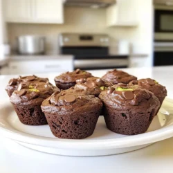 - Geraspelte Zucchini: Du brauchst etwa eine Tasse. Diese Zucchini gibt den Muffins Feuchtigkeit und einen leichten Geschmack. - Weizenmehl und Kakaopulver: Verwende 1 ½ Tassen Weizenmehl und ½ Tasse Kakaopulver. Das Mehl sorgt für die Struktur, während das Kakaopulver den schokoladigen Geschmack bringt. - Zucker und Eier: Nutze ¾ Tasse Kristallzucker und ¼ Tasse braunen Zucker. Die zwei Zuckerarten geben eine tolle Süße. Zwei große Eier binden alles zusammen und machen die Muffins fluffig. - Walnüsse und Schokoladenstückchen: Füge ¼ Tasse gehackte Walnüsse und 1 Tasse halbbitterschokoladenstückchen hinzu. Die Nüsse geben einen tollen Crunch, und die Schokoladenstückchen machen die Muffins noch schokoladiger. - Pflanzenöl oder Kokosöl: Du kannst ½ Tasse Pflanzenöl oder geschmolzenes Kokosöl verwenden. Das Öl sorgt dafür, dass die Muffins schön saftig bleiben. Diese Zutaten machen die Doppelt Schokoladigen Zucchini-Muffins einfach und lecker. Sie sind perfekt für einen Snack oder zum Frühstück! {{ingredient_image_2}} Heize deinen Ofen auf 175°C vor. Nimm ein Muffinblech und lege Papierförmchen hinein. Du kannst das Blech auch leicht einfetten, wenn du keine Förmchen hast. So bleiben die Muffins schön in Form und lassen sich leicht herausnehmen. Nimm eine große Schüssel und füge die geraspelte Zucchini hinzu. Mische die Zucchini mit Kristallzucker und braunem Zucker. Rühre gut, bis alles gleichmäßig verteilt ist. Diese Mischung ist wichtig, da die Zucchini Feuchtigkeit und einen tollen Geschmack bringt. In einer anderen Schüssel vermische das Weizenmehl, Kakaopulver, Backpulver, Natron und Salz. Vermenge die trockenen Zutaten gut. Gib dann die trockenen Zutaten langsam zur Zucchini-Mischung. Rühre vorsichtig um. Achte darauf, nicht zu kräftig zu rühren, damit die Muffins fluffig bleiben. Fülle den Teig gleichmäßig in die Muffinförmchen. Achte darauf, jedes Förmchen nur bis zu ¾ voll zu machen. Backe die Muffins 18 bis 20 Minuten lang. Überprüfe mit einem Zahnstocher, ob sie fertig sind. Der Zahnstocher sollte sauber herauskommen. Lass die Muffins nach dem Backen fünf Minuten im Blech abkühlen. Danach lege sie auf ein Kuchengitter, um vollständig zu erkalten. Um die besten Muffins zu backen, mische den Teig vorsichtig. Rühre gerade so lange, bis die trockenen Zutaten feucht sind. Überrühren macht die Muffins hart. Du möchtest sie fluffig und luftig haben. Füge Schokoladenstückchen oder Nüsse hinzu, um den Geschmack zu verbessern. Du kannst auch Zimt oder Muskatnuss für ein warmes Aroma verwenden. Wenn du mehr Frische magst, probiere etwas Zitronenschale. Jede dieser Zutaten bringt etwas Neues in dein Rezept. Ein häufiges Problem ist, dass die Muffins nicht aufgehen. Das passiert oft, wenn die Zutaten nicht frisch sind. Achte darauf, dass das Backpulver und Natron aktiv sind. Wenn die Muffins trocken sind, könnte es an zu viel Mehl liegen. Miss die Zutaten genau ab und achte auf die Mischung. Pro Tipps Frische Zucchini: Verwende frische Zucchini für den besten Geschmack. Ältere Zucchini können wässrig und weniger aromatisch sein. Ölvariante: Du kannst auch geschmolzenes Kokosöl verwenden, um den Muffins einen subtilen Kokosgeschmack zu verleihen. Schokoladenoptionen: Experimentiere mit verschiedenen Schokoladensorten, wie Vollmilch oder weiße Schokolade, um den Geschmack zu variieren. Aufbewahrung: Die Muffins halten sich in einem luftdichten Behälter bis zu einer Woche frisch. Du kannst sie auch einfrieren für längere Haltbarkeit. {{image_4}} Du kannst gesunde Alternativen nutzen, um die Muffins noch besser zu machen. Ersetze den Zucker durch Honig oder Ahornsirup. Diese Süßungsmittel sind oft gesünder. Statt Weißmehl kannst du Vollkornmehl verwenden. Vollkornmehl enthält mehr Ballaststoffe. Das macht die Muffins nahrhafter und sättigender. Wenn du glutenfrei backen möchtest, gibt es viele gute Zutaten. Du kannst Mandelmehl oder Kokosmehl verwenden. Diese Mehle sind glutenfrei und bringen einen tollen Geschmack. Achte darauf, die Flüssigkeitsmenge anzupassen. Glutenfreie Mehle absorbieren oft mehr Feuchtigkeit. Das sorgt für die richtige Teigkonsistenz. Nutze zusätzliche Zutaten für einen neuen Geschmack. Zimt oder Muskatnuss geben den Muffins einen warmen, würzigen Kick. Auch Früchte wie Himbeeren oder Bananen passen gut dazu. Sie bringen Frische und eine neue Textur. Experimentiere mit verschiedenen Schokoladensorten. Weiße oder Milchschokolade können die Muffins noch süßer machen. Um die Frische der Muffins zu bewahren, lege sie in einen luftdichten Behälter. Du kannst sie bei Raumtemperatur für bis zu drei Tage aufbewahren. Wenn du mehr Zeit hast, lagere sie im Kühlschrank. Dort bleiben sie bis zu einer Woche frisch. Achte darauf, dass die Muffins vollständig abgekühlt sind, bevor du sie lagerst. So vermeidest du Feuchtigkeit und Schimmel. Das Einfrieren ist eine tolle Methode, um Muffins länger haltbar zu machen. Lass die Muffins zuerst vollständig abkühlen. Wickel jeden Muffin in Frischhaltefolie. Lege sie dann in einen Gefrierbeutel oder einen luftdichten Behälter. Beschrifte den Beutel mit dem Datum. So weißt du, wann du sie gemacht hast. Die Muffins bleiben bis zu drei Monate im Gefrierfach. Um gefrorene Muffins aufzutauen, nimm sie einfach aus dem Gefrierfach. Lass sie bei Raumtemperatur für etwa 30 Minuten auftauen. Du kannst sie auch über Nacht im Kühlschrank lagern. Zum Erwärmen lege die Muffins in die Mikrowelle für 15 bis 20 Sekunden. Alternativ kannst du sie im Ofen bei 350°F (175°C) für etwa 5 bis 10 Minuten erwärmen. So bleiben sie lecker und saftig. Die Muffins sind bei richtiger Lagerung bis zu einer Woche frisch. Bewahre sie in einem luftdichten Behälter auf. So bleiben sie saftig und lecker. Du kannst sie auch im Kühlschrank aufbewahren, wenn du sie länger lagern willst. Achte darauf, dass sie gut verpackt sind, um Austrocknen zu vermeiden. Ja, du kannst die Zucchini blanchieren. Blanchieren macht die Zucchini weicher. Das kann helfen, den Wassergehalt zu reduzieren. So wird der Teig dicker. Auf der anderen Seite kann es die Zucchini weniger geschmackvoll machen. Ich empfehle, sie frisch und roh zu verwenden, um den vollen Geschmack zu erhalten. Es gibt viele Alternativen zu Zucker. Du kannst Honig oder Ahornsirup verwenden. Diese Süßstoffe geben einen besonderen Geschmack. Auch Kokosblütenzucker ist eine gute Option. Bedenke, dass du die Flüssigkeitsmenge anpassen musst, wenn du flüssige Süßstoffe nutzt. Sie können die Muffins auch gesünder machen, ohne den Geschmack zu verlieren. Diese Muffins sind leicht zu machen und sehr lecker. Wir haben die Hauptzutaten wie Zucchini, Mehl und Zucker behandelt. Sie sind einfach zu variieren, um neue Geschmäcker zu entdecken. Wenn du beim Mischen und Backen auf die Tipps achtest, gelingen sie perfekt. Du kannst sie gut lagern oder sogar einfrieren. Denke daran, die Zutaten anzupassen, wenn du gesündere Optionen wünschst. Mit diesen Methoden backst du großartige Muffins, die jedem schmecken. Viel Spaß beim Ausprobieren!