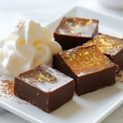 Um diesen köstlichen Fudge zuzubereiten, brauchst du: - 2 Tassen Kristallzucker - 1/2 Tasse ungesüßtes Kakaopulver - 1/2 Tasse ungesalzene Butter - 1/2 Tasse Schlagsahne - 1/2 Tasse Baileys Irish Cream (oder alkoholfreier Sirup) - 1 Teelöffel Vanilleextrakt - 1/2 Tasse gehackte Walnüsse oder Pekannüsse (optional) - Eine Prise Meersalz Diese Zutaten sorgen für die cremige Textur und den vollen Geschmack des Fudges. Du kannst das Rezept leicht anpassen. Versuche, andere Nüsse wie Mandeln oder Haselnüsse zu verwenden. Auch Schokoladenstückchen oder Trockenfrüchte geben dem Fudge einen neuen Twist. Für einen extra Kick kannst du auch einen Schuss Espresso hinzufügen. Die Qualität der Zutaten ist wichtig. Verwende frischen Baileys Irish Cream für den besten Geschmack. Hochwertige Schokolade und echte Vanille helfen, den Fudge noch besser zu machen. Achte darauf, dass die Butter ungesalzen ist, um die Süße nicht zu überdecken. So erhältst du ein echtes Geschmackserlebnis. {{ingredient_image_2}} Zuerst brauchst du einen mittelgroßen Topf. Gib den Kristallzucker, das Kakaopulver und die Prise Meersalz hinein. Mische die trockenen Zutaten gut. Danach füge die ungesalzene Butter und die Schlagsahne hinzu. Rühre alles gut um. Erhitze die Mischung bei mittlerer Hitze. Rühre ständig, bis die Mischung kocht. Dann reduziere die Hitze auf niedrig. Lass die Mischung für etwa fünf Minuten köcheln. Rühre währenddessen weiter. Die Mischung wird dicker und blubbert. Nimm den Topf vom Herd und lass ihn etwa fünf Minuten abkühlen. Rühre dann die Baileys Irish Cream und den Vanilleextrakt ein. Mische alles gut. Wenn du Nüsse magst, falte die gehackten Walnüsse oder Pekannüsse unter. Lege eine quadratische Backform mit Backpapier aus. Gieße die Fudge-Mischung hinein und verteile sie gleichmäßig. Lass den Fudge bei Raumtemperatur für 30 Minuten abkühlen. Danach stelle ihn für mindestens zwei Stunden in den Kühlschrank. Wenn der Fudge fest ist, schneide ihn in Würfel. Ein häufiger Fehler ist, die Hitze zu hoch einzustellen. Dadurch kann die Mischung anbrennen. Rühren Sie ständig, besonders wenn die Mischung kocht. Achten Sie darauf, die Mischung fünf Minuten lang köcheln zu lassen. Wenn sie nicht dick wird, könnte es an zu wenig Rühren liegen. Ein anderer Fehler ist, den Fudge nicht genug abkühlen zu lassen. Lassen Sie ihn mindestens fünf Minuten abkühlen. Wenn Sie die Baileys hinzufügen, kann er sonst zu flüssig sein. Für Anfänger kann es helfen, die Nüsse wegzulassen. So konzentrieren Sie sich auf den Hauptgeschmack. Wenn Sie die Mischung süßer mögen, fügen Sie mehr Zucker hinzu. Alternativ können Sie mehr Kakaopulver verwenden, um einen intensiveren Schokoladengeschmack zu erhalten. Auch die Verwendung von Baileys-Geschmackssirup ist eine einfache Änderung. So bleibt der Fudge alkoholfrei, aber lecker. Um die Textur zu verbessern, achten Sie darauf, die Mischung gut zu rühren. Verwenden Sie einen Spatel, um die Mischung gleichmäßig zu verteilen. Lassen Sie den Fudge nicht zu lange in der Form. Je schneller er in den Kühlschrank kommt, desto besser wird die Konsistenz. Zur Präsentation können Sie die Fudgewürfel mit Kakaopulver bestäuben. Ein Hauch von essbarem Goldglitter macht ihn festlich. Garnieren Sie die Würfel mit einem Klecks Schlagsahne für einen besonderen Touch. Pro Tipps Die richtige Temperatur: Stellen Sie sicher, dass die Mischung beim Kochen die richtige Temperatur erreicht, um die perfekte Konsistenz für den Fudge zu erzielen. Variationen ausprobieren: Experimentieren Sie mit verschiedenen Nüssen oder Aromen wie Karamell oder Meersalz, um Ihrem Fudge eine persönliche Note zu verleihen. Perfekte Lagerung: Bewahren Sie den Fudge in einem luftdichten Behälter im Kühlschrank auf, damit er frisch bleibt und nicht austrocknet. Schneiden Sie es richtig: Benutzen Sie ein heißes, sauberes Messer, um den Fudge in gleichmäßige Würfel zu schneiden, damit die Kanten glatt und ansprechend aussehen. {{image_4}} Wenn du nach einer Alternative zu Baileys suchst, probiere Kahlúa oder Amaretto. Diese Optionen geben deinem Fudge einen neuen Geschmack. Du kannst auch eine alkoholfreie Variante nutzen. Nutze Baileys-Geschmackssirup, um den gleichen süßen, cremigen Geschmack zu erreichen. Um deinem Fudge mehr Tiefe zu verleihen, füge zusätzliche Zutaten hinzu. Gehackte Nüsse, wie Walnüsse oder Pekannüsse, geben Crunch. Ein Hauch von Espresso-Pulver verstärkt den Kakaogeschmack. Du kannst auch einen Teelöffel Zimt oder Chili-Pulver für eine wärmende Note einmischen. Wenn du Allergien hast, passe das Rezept an. Verwende laktosefreie Butter und Sahne. Ersetze Nüsse durch Samen, wenn du Nussallergien hast. Achte darauf, dass alle Zutaten glutenfrei sind, wenn das nötig ist. So kannst du ohne Sorgen genießen! Um den Baileys Irish Cream Fudge frisch zu halten, bewahre ihn in einem luftdichten Behälter auf. Das schützt ihn vor Feuchtigkeit und Gerüchen. Lege ein Stück Backpapier zwischen die Schichten, um ein Festkleben zu vermeiden. So bleibt der Fudge weich und lecker. Im Kühlschrank bleibt der Fudge am besten haltbar. Stelle den Behälter in die kälteste Zone. Achte darauf, ihn nicht zusammen mit stark riechenden Lebensmitteln zu lagern, da er Gerüche aufnehmen kann. Vor dem Servieren lass ihn kurz bei Raumtemperatur stehen. Das macht ihn wieder weich und cremig. Richtig gelagert, hält der Fudge bis zu zwei Wochen. Wenn du ihn länger aufbewahren willst, friere ihn ein. In einem gefrierfesten Behälter bleibt er für bis zu drei Monate gut. Achte darauf, ihn gut zu verpacken, um Gefrierbrand zu vermeiden. So hast du immer einen leckeren Snack zur Hand! Ja, du kannst. Verwende einfach Baileys-Geschmackssirup. So bleibt der Geschmack gleich, aber ohne Alkohol. Diese Option ist perfekt für Kinder oder alle, die keinen Alkohol möchten. Der Sirup gibt dem Fudge die Süße und den besonderen Baileys-Geschmack. Es dauert etwa 2 Stunden, um den Fudge fest werden zu lassen. Nach dem Kochen lässt du ihn zuerst 30 Minuten bei Raumtemperatur abkühlen. Dann stelle ihn in den Kühlschrank. Dort wird er hart und perfekt zum Schneiden. Geduld ist wichtig, um die beste Textur zu erzielen. Walnüsse und Pekannüsse sind die besten Nüsse für Fudge. Sie fügen einen tollen Crunch hinzu. Die Nüsse harmonieren gut mit dem cremigen Fudge und dem Baileys-Geschmack. Wenn du magst, kannst du auch andere Nüsse ausprobieren, wie Mandeln oder Haselnüsse. Baileys Irish Cream Fudge ist leicht zu machen und schmeckt toll. Wir haben die Hauptzutaten, die Zubereitung und nützliche Tipps besprochen. Variationen bieten viel Spielraum für Kreativität. Achte auf die richtige Lagerung, damit dein Fudge frisch bleibt. Denke daran, bei Fragen die FAQs zu nutzen. Probiere es aus und genieße dein selbstgemachtes Fudge!