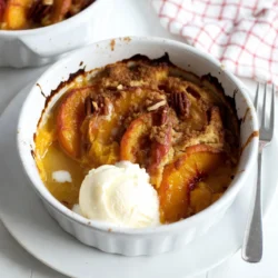 Peach Cobbler Dump Cake Einfache und leckere Variante
