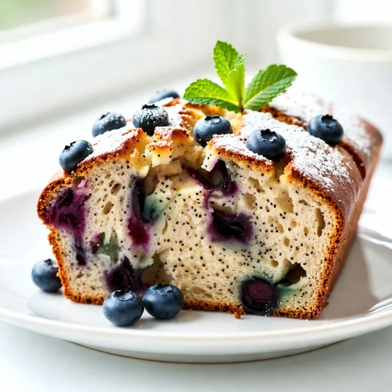 - 1 ½ Tassen Allzweckmehl - 1 Teelöffel Backpulver - ½ Teelöffel Natron - ¼ Teelöffel Salz - 2 Esslöffel Mohnsamen Die Hauptzutaten sind wichtig für den Geschmack und die Textur. Mehl ist die Basis, die alles zusammenhält. Backpulver und Natron helfen, das Brot aufzugehen. Salz verstärkt den Geschmack. Mohnsamen geben einen feinen Crunch und ein schönes Aussehen. - ½ Tasse ungesalzene Butter, weich - 1 Tasse Kristallzucker - 2 große Eier - 1 Esslöffel Zitronenschale (von etwa 1 Zitrone) - 2 Esslöffel frischer Zitronensaft - ½ Tasse Naturjoghurt oder saure Sahne - 1 Tasse frische oder gefrorene Blaubeeren Die Butter macht das Brot weich und saftig. Zucker sorgt für die Süße, die wir lieben. Eier geben Struktur und helfen beim Aufgehen. Zitronenschale und -saft bringen einen frischen, zitrusartigen Geschmack. Joghurt oder saure Sahne machen das Brot noch feuchter. Blaubeeren sind das Herzstück des Rezepts und sorgen für Farbe und Geschmack. {{ingredient_image_2}} Heize deinen Ofen auf 175°C vor. Fette eine Kastenform von 23x13 cm ein. Du kannst die Form auch mit Mehl bestäuben oder mit Backpapier auslegen. So bleibt das Brot beim Herausnehmen ganz. Nimm eine mittelgroße Schüssel. Vermenge darin 1 ½ Tassen Mehl, 1 Teelöffel Backpulver, ½ Teelöffel Natron, ¼ Teelöffel Salz und 2 Esslöffel Mohnsamen gut miteinander. Stelle die Mischung nun beiseite. Nimm eine große Schüssel. Schlage ½ Tasse weiche Butter und 1 Tasse Kristallzucker zusammen. Nutze einen Handmixer für 3-4 Minuten. Die Mischung sollte hell und luftig werden. Füge dann 2 große Eier einzeln hinzu. Schlage nach jeder Zugabe gut durch. Rühre den Saft von 2 Esslöffeln frischer Zitrone und 1 Esslöffel Zitronenschale unter. Füge nun die trockenen Zutaten abwechselnd mit ½ Tasse Joghurt zur Butter-Zucker-Mischung hinzu. Beginne und ende mit der Mehlmischung. Rühre vorsichtig, bis alles gerade so vermengt ist. Achte darauf, nicht zu lange zu rühren! Hebe dann 1 Tasse frische Blaubeeren vorsichtig unter. Gieße den fertigen Teig in die vorbereitete Kastenform. Glätte die Oberfläche mit einem Spatel. Backe das Brot im Ofen 50-60 Minuten. Ein Zahnstocher sollte sauber herauskommen, wenn du ihn in die Mitte steckst. Lass das Brot nach dem Backen etwa 10 Minuten in der Form abkühlen. Danach setze es auf ein Kuchengitter, damit es vollständig abkühlen kann. Um die perfekte Konsistenz zu erreichen, ist es wichtig, richtig zu messen. Verwende eine Küchenwaage für exakte Mengen. Zu viel Mehl macht das Brot trocken. Beim Rühren musst du vorsichtig sein. Rühre nur so lange, bis alles vermischt ist. Zu langes Rühren macht das Brot zäh. Du kannst den Geschmack mit weiteren Zutaten verstärken. Ein Teelöffel Vanilleextrakt bringt eine schöne Tiefe. Auch eine Prise Zimt macht das Brot noch besser. Diese kleinen Zugaben machen einen großen Unterschied. Die Präsentation ist wichtig. Garnieren Sie das Brot mit frischen Blaubeeren und einem Zweig Minze. Das sieht nicht nur gut aus, sondern bringt auch frische Aromen. Bestäube das Brot mit Puderzucker für zusätzlichen Flair. So wird dein Brot zum Blickfang auf jedem Tisch. Profi Tipps Frische Blaubeeren: Verwenden Sie frische Blaubeeren für den besten Geschmack, aber wenn diese nicht erhältlich sind, sind gefrorene ebenfalls eine gute Option. Lassen Sie sie vor der Verwendung etwas auftauen, um eine gleichmäßige Verteilung im Teig zu gewährleisten. Butter richtig weich machen: Stellen Sie sicher, dass die Butter wirklich weich ist, bevor Sie sie mit dem Zucker verrühren. Dies sorgt für eine luftige Textur des Brotes. Lassen Sie die Butter bei Raumtemperatur stehen oder verwenden Sie die Mikrowelle in kurzen Intervallen, um sie zu erweichen. Das Brot richtig abkühlen: Lassen Sie das Brot nach dem Backen in der Form etwa 10 Minuten abkühlen, bevor Sie es auf ein Kuchengitter setzen. Dies hilft, die Struktur zu festigen und verhindert, dass das Brot beim Herausnehmen bricht. Zitronenschale frisch reiben: Verwenden Sie eine feine Reibe, um die Zitronenschale frisch zu reiben. Dies maximiert den Geschmack und das Aroma, die in den Teig gelangen, und gibt dem Brot eine lebendige, zitrusartige Note. {{image_4}} Du kannst verschiedene Obstsorten für dein Brot verwenden. Erdbeeren, Himbeeren oder Äpfel sind tolle Alternativen. Diese Früchte bringen ihre eigenen Geschmäcker und Farben mit. Wenn du Erdbeeren nimmst, schneide sie in kleine Stücke. Himbeeren können ganz bleiben, aber achte darauf, sie vorsichtig unterzuheben. Äpfel kannst du schälen und würfeln, um eine süß-säuerliche Note hinzuzufügen. Experimentiere mit deinem Lieblingsobst! Für eine glutenfreie Version des Brotes kannst du alternatives Mehl verwenden. Mandelmehl oder Kokosmehl sind gute Optionen. Achte darauf, die Menge anzupassen. Für den Joghurt kannst du eine glutenfreie Alternative wählen, wie Kokosjoghurt. So bleibt der Geschmack gut, und du kannst das Brot ohne Gluten genießen. Teste verschiedene Mehlarten, um die perfekte Konsistenz zu finden. Wenn du eine vegane Version machen möchtest, ersetze die Eier durch Chia- oder Leinsamen. Mische einen Esslöffel Chiasamen oder Leinsamen mit drei Esslöffeln Wasser und lass es quellen. Für die Butter kannst du pflanzliche Margarine verwenden. Anstelle des Joghurts kannst du auch Sojajoghurt nutzen. Diese einfachen Änderungen machen dein Brot vegan, ohne den Geschmack zu verlieren. Probiere es aus und genieße die frischen Aromen! Wie lange hält sich das Brot im Kühlschrank? Das Brot bleibt im Kühlschrank etwa 4 bis 5 Tage frisch. Tipps für die richtige Lagerung: - Wickeln Sie das Brot in Frischhaltefolie oder Aluminiumfolie. - Legen Sie es in einen luftdichten Behälter. - Vermeiden Sie es, das Brot direkt in den Kühlschrank zu legen. Wie friere ich das Brot ein? Lassen Sie das Brot zuerst vollständig abkühlen. Anleitung zum Einfrieren und Auftauen: - Wickeln Sie das Brot fest in Frischhaltefolie. - Legen Sie es in einen Gefrierbeutel. - Beschriften Sie den Beutel mit dem Datum. - Zum Auftauen, nehmen Sie das Brot aus dem Gefrierfach. - Lassen Sie es bei Raumtemperatur aufwärmen. So bleibt Ihr Zitronen-Blaubeer-Mohnbrot frisch und lecker! Die Gesamtzeit für das Backen beträgt etwa 1 Stunde und 10 Minuten. Zuerst heizen Sie den Ofen auf 175°C vor. Dann bereiten Sie den Teig in etwa 20 Minuten vor. Das Backen selbst dauert 50 bis 60 Minuten. Überprüfen Sie das Brot mit einem Zahnstocher. Wenn er sauber herauskommt, ist das Brot fertig. Ja, gefrorene Blaubeeren sind eine tolle Option. Sie können sie direkt in den Teig geben, ohne sie vorher aufzutauen. Dies hilft, den Teig nicht zu verwässern. Achten Sie darauf, die gefrorenen Beeren vorsichtig unterzuheben. So bleiben sie ganz und färben den Teig nicht zu sehr. Das Brot kann dichte Konsistenz haben, wenn Sie zu lange rühren. Mischen Sie die trockenen und feuchten Zutaten nur, bis sie gerade kombiniert sind. Zu viel Rühren kann die Luftblasen zerstören. Auch die richtige Menge Backpulver und Natron ist wichtig. Überprüfen Sie das Haltbarkeitsdatum der Backtriebmittel. Um das Brot süßer zu machen, erhöhen Sie die Zuckermenge. Fügen Sie bis zu 1 ¼ Tassen Kristallzucker hinzu. Eine andere Möglichkeit ist, Honig oder Ahornsirup zu verwenden. Diese Süßungsmittel geben dem Brot einen anderen Geschmack und zusätzliche Feuchtigkeit. Verwenden Sie die gleiche Menge, um die Konsistenz nicht zu verändern. In diesem Blogbeitrag haben wir die Zutaten für ein köstliches Blaubeerbrot besprochen. Du hast gelernt, welche Hauptzutaten du brauchst und wie du sie richtig mischst. Die Schritt-für-Schritt-Anleitung hilft dir, das Brot perfekt zu backen. Mit Tipps zur Lagerung und Variationen kannst du dein Rezept anpassen. Denke daran, mit frischen Zutaten zu arbeiten und die Backzeit zu beachten. So wird dein Brot immer lecker und fluffig. Viel Spaß beim Backen und Genießen!