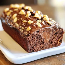 Schokoladen-Erdnussbutter-Bananenbrot für Genießer