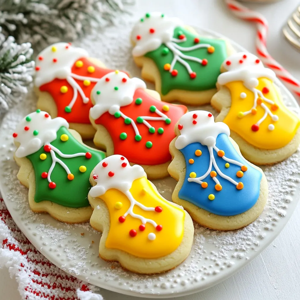 Für die Weihnachtslichter-Zuckerplätzchen brauchst du: - 2 ¾ Tassen Weizenmehl - 1 Teelöffel Backpulver - ½ Teelöffel Natron - ¼ Teelöffel Salz - 1 Tasse ungesalzene Butter, zimmerwarm - 1 ½ Tassen Zucker - 1 großes Ei - 1 Teelöffel Vanilleextrakt - 1 Teelöffel Mandelextrakt - 2 Tassen Puderzucker (für die Glasur) - 4 Esslöffel Milch (für die Glasur) - Lebensmittelfarbe (rot, grün, blau, gelb, orange) - Streusel (zur Dekoration) Jede Zutat hat ihren Platz in diesem Rezept. - Weizenmehl gibt Struktur und Stabilität. - Backpulver und Natron helfen den Plätzchen, schön aufzugehen. - Salz bringt den Geschmack hervor und balanciert die Süße. - Butter fügt einen reichen Geschmack hinzu und sorgt für eine zarte Textur. - Zucker macht die Kekse süß und gibt ihnen eine schöne Farbe. - Ei bindet die Zutaten und sorgt für Feuchtigkeit. - Vanille- und Mandelextrakt fügen köstliche Aromen hinzu. - Puderzucker und Milch werden für die Glasur verwendet, die die Kekse dekoriert. - Lebensmittelfarbe bringt Freude und Farbe in die Plätzchen. - Streusel machen die Plätzchen noch festlicher und spaßiger. Wähle frische Zutaten für das beste Ergebnis. - Für Butter, achte auf ungesalzene. Sie gibt mehr Kontrolle über den Geschmack. - Kaufe frisches Weizenmehl. Das sorgt für eine bessere Textur. - Achte auf hochwertigen Vanille- und Mandelextrakt. Das verbessert den Geschmack. - Wähle Lebensmittel, die lebendig in Farbe sind. So wird deine Dekoration leuchtend und einladend. - Streusel sollten knusprig und frisch sein. Das macht den letzten Schliff perfekt. Mit diesen Zutaten wird das Backen einfach und die Plätzchen lecker! {{ingredient_image_2}} Heize den Ofen auf 175°C vor. Nimm zwei Backbleche und lege sie mit Backpapier aus. Dies hilft, dass die Plätzchen nicht ankleben. Stelle sicher, dass dein Ofen richtig vorgeheizt ist. So backen die Plätzchen gleichmäßig. In einer mittelgroßen Schüssel mische 2 ¾ Tassen Weizenmehl, 1 Teelöffel Backpulver, ½ Teelöffel Natron und ¼ Teelöffel Salz. In einer großen Schüssel schlage 1 Tasse zimmerwarme Butter und 1 ½ Tassen Zucker mit einem Handmixer. Mische alles, bis es leicht und fluffig ist. Füge dann 1 großes Ei, 1 Teelöffel Vanilleextrakt und 1 Teelöffel Mandelextrakt hinzu. Rühre alles gut durch. Mische die trockenen Zutaten nach und nach unter die feuchten. Rühre, bis ein glatter Teig entsteht. Rolle den Teig auf einer leicht bemehlten Fläche etwa 0,5 cm dick aus. Nutze einen Ausstecher in Form von Weihnachtslichtern. Steche die Plätzchen aus und lege sie auf die Backbleche. Achte darauf, genug Platz zwischen den Plätzchen zu lassen. Backe sie 8-10 Minuten lang, bis die Ränder leicht goldbraun sind. Lass die Plätzchen auf den Blechen kurz abkühlen, bevor du sie auf ein Kuchengitter legst. Mische 2 Tassen Puderzucker mit 4 Esslöffeln Milch in einer Schüssel. Rühre, bis die Glasur glatt ist. Teile die Glasur in kleine Schüsseln und füge Lebensmittelfarbe hinzu. Wenn die Plätzchen abgekühlt sind, dekoriere sie mit gefärbter Glasur. Nutze Spritztüten oder einen kleinen Spachtel. Füge auch Streusel hinzu, um mehr Spaß zu haben! Beim Backen von Weihnachtslichter-Zuckerplätzchen gibt es einige Fehler, die leicht passieren können. Hier sind die häufigsten: - Teig zu warm: Wenn der Teig zu warm ist, klebt er. Kühlen Sie ihn für 30 Minuten im Kühlschrank. - Backzeit überschreiten: Die Plätzchen sollten nur leicht goldbraun sein. Zu langes Backen macht sie hart. - Zu viel Mehl verwenden: Zu viel Mehl macht die Plätzchen trocken. Messen Sie genau ab. Um die besten Zuckerplätzchen zu backen, beachten Sie diese Tipps: - Butter richtig temperieren: Die Butter sollte weich, aber nicht geschmolzen sein. So wird die Mischung cremig. - Richtig ausstechen: Verwenden Sie einen Ausstecher in Form von Weihnachtslichtern. So sehen die Plätzchen festlich aus. - Gleichmäßiges Backen: Rotieren Sie die Backbleche nach der Hälfte der Backzeit. So backen alle Plätzchen gleichmäßig. Die Dekoration macht die Plätzchen besonders. Hier sind einige Ideen: - Lebensmittelfarbe: Verwenden Sie verschiedene Farben für die Glasur. So wirken die Plätzchen lebendig. - Streusel hinzufügen: Streuen Sie bunte Streusel auf die noch feuchte Glasur. Das sieht toll aus. - Lichter simulieren: Verwenden Sie die Glasur als Kleber für kleine Dekorationen. Das macht die Plätzchen noch festlicher. Mit diesen Tipps wird Ihr Backen einfacher und die Plätzchen schöner! Pro Tipps Teig kühlen: Lassen Sie den Teig für etwa 30 Minuten im Kühlschrank ruhen, bevor Sie ihn ausrollen. Dies hilft, die Plätzchen in der Form zu halten und verhindert, dass sie beim Backen auseinanderlaufen. Lebensmittelfarben mischen: Experimentieren Sie mit verschiedenen Farbtönen, indem Sie die Lebensmittelfarben mischen, um einzigartige Farbkombinationen für Ihre Glasur zu erhalten. Backblech nicht überladen: Achten Sie darauf, genügend Abstand zwischen den Plätzchen auf dem Backblech zu lassen. Dies ermöglicht eine gleichmäßige Hitzeverteilung und verhindert, dass die Plätzchen zusammenkleben. Glasur anpassen: Für eine dickere Glasur verwenden Sie weniger Milch, während Sie für eine dünnere Glasur mehr hinzufügen können. Passen Sie die Konsistenz nach Ihrem Geschmack an. {{image_4}} Ich liebe es, meine Weihnachtslichter-Zuckerplätzchen zu variieren. Du kannst verschiedene Aromen nutzen. Zum Beispiel: - Füge Zimt oder Muskatnuss hinzu, um einen warmen Geschmack zu erreichen. - Verwende Orangenschalen für eine frische Note. - Ersetze Vanilleextrakt durch Pfefferminzextrakt für einen festlichen Twist. Mit diesen kleinen Änderungen machst du die Plätzchen einzigartig. Probier verschiedene Kombinationen aus und finde deinen Favoriten! Die Glasur macht die Plätzchen bunt und schön. Aber du kannst auch Alternativen nutzen. Hier sind einige Ideen: - Schmelze Zartbitterschokolade oder weiße Schokolade und tauche die Plätzchen hinein. - Nutze Fondant für eine glatte, kreative Oberfläche. - Dekoriere sie mit Nüssen oder getrockneten Früchten für einen besonderen Look. Diese Alternativen geben den Plätzchen eine neue Dimension. Lass deiner Kreativität freien Lauf! Möchtest du glutenfreie oder vegane Plätzchen? Das ist einfach möglich! Hier sind meine Tipps: - Für glutenfreie Plätzchen verwende eine Mischung aus Reis- und Mandelmehl. Achte darauf, dass das Backpulver glutenfrei ist. - Um eine vegane Version zu machen, ersetze die Butter durch pflanzliche Margarine. Nutze einen Chia- oder Leinsamen-Ei-Ersatz für das Ei. Diese Optionen sind lecker und freundlich für alle. Du kannst jeden glücklich machen! Um deine Weihnachtslichter-Zuckerplätzchen frisch zu halten, lege sie in eine luftdichte Dose. Ein einfaches Papiertuch hilft, die Feuchtigkeit zu regulieren. Achte darauf, dass die Kekse nicht übereinander liegen. So bleiben sie knusprig und lecker. Diese Kekse halten sich bis zu zwei Wochen. Lagere sie an einem kühlen, trockenen Ort. Wenn du sie länger aufbewahren möchtest, friere sie ein. So bleiben sie bis zu drei Monate frisch. Um die beste Frische zu garantieren, dekoriere die Kekse erst kurz vor dem Servieren. Glasur kann weich werden, wenn sie zu lange steht. Wenn du Streusel verwendest, füge diese ebenfalls erst kurz vor dem Genießen hinzu. So bleiben die Kekse schön und appetitlich. Weihnachtslichter-Zuckerplätzchen bleiben frisch, wenn Sie sie richtig lagern. In einem luftdichten Behälter sind sie bis zu zwei Wochen haltbar. Sie können die Kekse auch einfrieren. So bleiben sie bis zu drei Monate frisch. Achten Sie darauf, die Kekse gut zu verpacken, damit sie nicht austrocknen. Ja, Sie können die Kekse im Voraus backen. Es ist eine gute Idee, sie ein paar Tage vor dem Fest zu machen. Lassen Sie die Kekse nach dem Backen vollständig abkühlen. Lagern Sie sie dann in einem luftdichten Behälter. So bleiben sie frisch und lecker, wenn Sie bereit sind, sie zu dekorieren. Um die Kekse gut zu dekorieren, warten Sie, bis sie ganz abgekühlt sind. Dann bereiten Sie die Glasur vor. Verwenden Sie verschiedene Farben, um die Kekse bunt zu gestalten. Spritzen Sie die Glasur in Formen, die wie Lichter aussehen. Fügen Sie Streusel hinzu, um den Keksen mehr Glanz zu geben. Ihrer Kreativität sind keine Grenzen gesetzt! Sie finden spezielle Ausstechformen in vielen Geschäften oder online. Bastel- und Küchenläden haben oft eine gute Auswahl. Suchen Sie nach Formen in lustigen Designs, die zu Weihnachten passen. Online-Plattformen bieten auch viele Optionen. So können Sie die perfekte Form für Ihre Kekse finden. Dieser Blogpost hat alles behandelt, was Sie über Weihnachtsplätzchen wissen müssen. Wir haben Zutaten besprochen, Tipps zur Zubereitung gegeben und Fehler vermieden. Außerdem haben wir verschiedene Variationen und Lagerungshinweise betrachtet. Jetzt sind Sie bereit, Ihre eigenen Plätzchen zu backen. Mit den richtigen Zutaten und ein paar Tricks können Sie köstliche Weihnachtsplätzchen kreieren. Viel Spaß beim Ausprobieren!