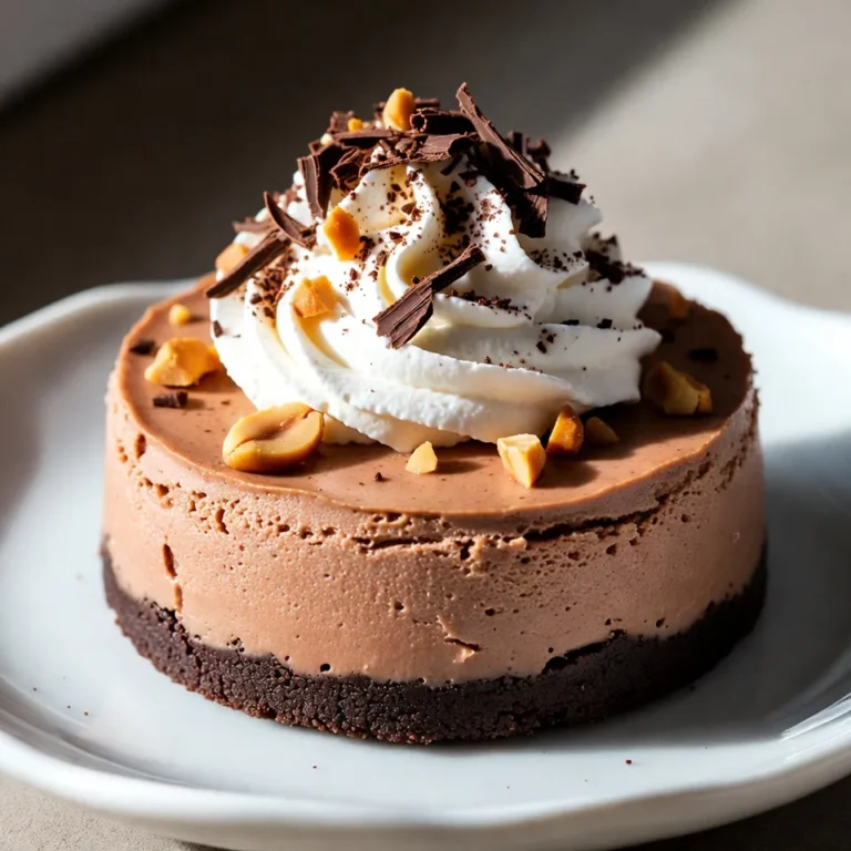 Für den perfekten Boden des Schokoladen-Erdnussbutter-Käsekuchens benötigst du folgende Zutaten: - 1 ½ Tassen Schokoladen-Keksbrösel - ½ Tasse ungesalzene Butter, geschmolzen - ¼ Tasse Zucker Diese Zutaten sind ganz einfach zu finden. Die Keksbrösel bilden die Basis und geben dem Kuchen seinen tollen Geschmack. Die Butter sorgt dafür, dass der Boden schön fest wird. Zucker fügt eine süße Note hinzu. Die Füllung macht diesen Käsekuchen zu etwas Besonderem. Hier sind die Zutaten, die du brauchst: - 450 g Frischkäse, auf Zimmertemperatur gebracht - 1 Tasse cremige Erdnussbutter - 1 Tasse Puderzucker - 1 Teelöffel Vanilleextrakt - 3 große Eier - ½ Tasse Schmand - ½ Tasse geschmolzene Zartbitterschokolade Diese Zutaten sorgen für die cremige Textur und den reichen Geschmack. Der Frischkäse ist die Hauptzutat für die Füllung. Erdnussbutter bringt einen nussigen Geschmack. Schokolade macht alles noch besser! Die Dekoration ist das i-Tüpfelchen für deinen Käsekuchen. Du brauchst: - ½ Tasse Schlagsahne - ¼ Tasse Schokoladenraspeln oder Schokoladensoße - ¼ Tasse gehackte geröstete Erdnüsse Diese Zutaten machen den Käsekuchen nicht nur schöner, sondern auch leckerer. Schlagsahne gibt eine leichte Frische. Die Schokoladenraspeln und die Erdnüsse bieten einen tollen Crunch. {{ingredient_image_2}} Heize den Ofen auf 175°C vor. Nimm eine mittelgroße Schüssel und gib die Schokoladen-Keksbrösel, die geschmolzene Butter und den Zucker hinein. Mische alles gut, bis die Konsistenz wie nasser Sand aussieht. Nimm eine 23 cm große Springform und drücke die Keksmasse gleichmäßig in den Boden. Backe den Boden für 10 Minuten und lasse ihn danach abkühlen. In einer großen Rührschüssel nimm den Frischkäse und die Erdnussbutter. Schlage beides mit einem elektrischen Mixer glatt und cremig. Füge nach und nach den Puderzucker und den Vanilleextrakt hinzu. Mische alles gut, bis keine Klümpchen mehr da sind. Jetzt kommen die Eier dran. Füge sie nacheinander hinzu und mixe bei niedriger Geschwindigkeit. Achte darauf, die Mischung nicht zu übermixen, da dies Luft in den Käsekuchen bringt. Dies könnte den Kuchen beim Backen aufreißen. Gieße die Füllung in den abgekühlten Boden und streiche sie glatt. Backe den Käsekuchen für etwa 50-60 Minuten. Die Mitte sollte fest, aber leicht wackelig sein. Schalte den Ofen aus und lasse den Käsekuchen eine Stunde im Ofen abkühlen. Nimm den Käsekuchen nach einer Stunde aus dem Ofen. Lass ihn auf Zimmertemperatur abkühlen. Decke ihn mit Frischhaltefolie ab und stelle ihn für mindestens 4 Stunden in den Kühlschrank. Am besten lässt du ihn über Nacht kühlen. Vor dem Servieren nimm die Schlagsahne und dekoriere den Käsekuchen. Streue die Schokoladenraspeln darüber oder träufle geschmolzene Schokolade darauf. Füge gehackte geröstete Erdnüsse hinzu, um einen knusprigen Abschluss zu bekommen. Um den perfekten Keksboden zu machen, mischen Sie die Keksbrösel, Butter und Zucker gut. Die Mischung sollte wie nasser Sand aussehen. Drücken Sie sie fest in die Springform. So bleibt der Boden stabil. Backen Sie ihn für 10 Minuten. Lassen Sie ihn danach abkühlen, damit er fest wird. Für die Füllung ist es wichtig, den Frischkäse weich zu machen. So wird die Mischung glatt. Schlagen Sie den Frischkäse und die Erdnussbutter zusammen. Fügen Sie den Zucker und das Vanilleextrakt langsam hinzu. Mischen Sie alles gut, aber nicht zu lange. Übermäßige Luft kann den Käsekuchen auflockern. Die Dekoration macht den Käsekuchen besonders. Verwenden Sie frische Schlagsahne für die Oberseite. Streuen Sie Schokoladenraspeln oder träufeln Sie geschmolzene Schokolade darüber. Gehackte geröstete Erdnüsse geben einen knusprigen Kick. Achten Sie darauf, dass die Dekoration gleichmäßig verteilt ist, damit jeder Bissen lecker aussieht. Pro Tipps Schokoladenqualität: Verwenden Sie hochwertige Zartbitterschokolade für die beste Geschmacksentfaltung in Ihrer Füllung. Raumtemperatur der Zutaten: Stellen Sie sicher, dass der Frischkäse und die Eier Zimmertemperatur haben, um eine glatte und cremige Füllung zu erzielen. Backzeit überwachen: Überprüfen Sie den Käsekuchen während des Backens, um sicherzustellen, dass er nicht zu trocken wird. Die Mitte sollte leicht wackeln. Über Nacht kühlen: Für die beste Konsistenz und den besten Geschmack lassen Sie den Käsekuchen über Nacht im Kühlschrank ruhen. {{image_4}} Wenn du eine glutenfreie Version des Schokoladen-Erdnussbutter-Käsekuchens machen möchtest, ist das einfach. Du kannst die Schokoladen-Keksbrösel durch glutenfreie Kekse ersetzen. Viele Marken bieten leckere glutenfreie Kekse an, die gut schmecken. Achte darauf, dass die Kekse nicht zu süß sind. So bleibt das Gleichgewicht der Aromen erhalten. Für eine vegane Variante brauchst du kreative Lösungen. Anstelle von Frischkäse kannst du Cashewcreme verwenden. Diese wird aus eingeweichten Cashews gemacht. Sie hat eine tolle Cremigkeit. Verwende auch pflanzliche Butter für den Boden. Erdnussbutter ist vegan, also kein Problem hier! Nutze für die Eier eine Mischung aus Leinsamen und Wasser. Das hilft, die Füllung zu binden. Um den Geschmack noch mehr zu heben, kannst du einige Extras hinzufügen. Überlege, Karamellsoße für eine süße Note zu verwenden. Auch eine Prise Meersalz kann die Aromen hervorheben. Wenn du es schokoladiger magst, füge Schokoladenstückchen zur Füllung hinzu. Du kannst auch Aromen wie Zimt oder Kaffee ausprobieren. Diese geben dem Käsekuchen eine besondere Tiefe. Nach dem Backen lasse ich den Käsekuchen zuerst auf Zimmertemperatur abkühlen. Das ist wichtig, um die Textur zu erhalten. Decke den Kuchen dann mit Frischhaltefolie ab. Stelle ihn für mindestens vier Stunden in den Kühlschrank. Ich empfehle, ihn über Nacht zu kühlen. So entfalten sich die Aromen besser und der Käsekuchen wird fester. Der Schokoladen-Erdnussbutter-Käsekuchen bleibt im Kühlschrank etwa fünf bis sieben Tage frisch. Ich achte darauf, ihn gut verpackt aufzubewahren. So bleibt er köstlich und saftig. Bei Raumtemperatur sollte man ihn nicht länger als zwei Stunden stehen lassen. Das schützt die Frische und den Geschmack. Wenn ich den Käsekuchen länger aufbewahren möchte, friere ich ihn ein. Schneide den Käsekuchen in Portionen. Wickele jede Portion fest in Frischhaltefolie. Lege die Portionen dann in einen luftdichten Behälter. So bleiben sie bis zu drei Monate haltbar. Zum Auftauen lasse ich die Portionen einfach im Kühlschrank über Nacht. So bleibt der Geschmack erhalten und der Käsekuchen ist schnell wieder bereit zum Genießen. Um die Konsistenz Ihres Käsekuchens zu prüfen, schauen Sie auf die Mitte. Die Mitte sollte fest, aber leicht wackelig sein. Ein gut gebackener Käsekuchen hat eine glatte, cremige Textur. Wenn die Ränder fest sind, aber die Mitte noch schwankt, ist das in Ordnung. Wenn die Mitte zu fest ist, kann der Käsekuchen trocken werden. Lassen Sie ihn im Ofen abkühlen, um die perfekte Konsistenz zu erreichen. Ja, Sie können die Erdnussbutter ersetzen. Mandelbutter oder Cashewbutter sind gute Alternativen. Diese Nussbutter haben ähnliche Texturen und Geschmäcker. Wenn Sie eine nussfreie Option wollen, können Sie Sonnenblumenbutter verwenden. Diese gibt dem Käsekuchen einen anderen, aber leckeren Geschmack. Achten Sie darauf, dass die Konsistenz ähnlich ist. So bleibt der Käsekuchen cremig und lecker. Wenn Ihr Käsekuchen Risse hat, keine Sorge! Das passiert manchmal. Um dies zu vermeiden, backen Sie bei niedriger Temperatur und lassen Sie den Käsekuchen langsam abkühlen. Wenn Risse auftreten, können Sie sie mit Schlagsahne oder Schokolade abdecken. So sieht der Käsekuchen hübscher aus. Ein kleiner Riss beeinträchtigt nicht den Geschmack, also genießen Sie ihn trotzdem! Diese Anleitung hat dir geholfen, Käsekuchen leicht herzustellen. Wir haben die besten Zutaten, Schritte, Tipps und Variationen für dich aufgezeigt. Du kannst nun auch alternative Optionen für deine Diät wählen. Denke daran, wie wichtig die Lagerung ist, damit dein Käsekuchen frisch bleibt. Mit diesen einfachen Tricks und Antworten auf häufige Fragen hast du alles, um deinen Käsekuchen perfekt zu machen. Viel Spaß beim Backen und Genießen!
