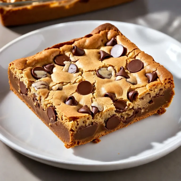 Um die perfekten Erdnussbutter-Schokoladen-Blondies zu machen, benötigst du einige Hauptzutaten. Hier ist die Liste: - 1 Tasse cremige Erdnussbutter - 1/2 Tasse ungesalzene Butter, weich - 1 Tasse brauner Zucker, fest gepackt - 1/2 Tasse Kristallzucker - 2 große Eier - 2 Teelöffel Vanilleextrakt - 1 1/2 Tassen Weizenmehl - 1 Teelöffel Backpulver - 1/4 Teelöffel Salz - 1 Tasse Schokoladenstückchen (halb-süß oder dunkel) Diese Zutaten sorgen für einen reichen und cremigen Geschmack. Die Erdnussbutter gibt eine tolle Textur, während die Schokoladenstückchen das Dessert süß und schokoladig machen. Falls du keine bestimmten Zutaten hast, gibt es gute Alternativen. Zum Beispiel: - Verwende Mandelbutter anstelle von Erdnussbutter. - Du kannst Kokosöl statt Butter verwenden. - Brauner Zucker kann durch Honig ersetzt werden. - Für eine glutenfreie Version nutze Mandelmehl anstelle von Weizenmehl. - Du kannst auch vegane Eier oder Apfelmus verwenden, um die Eier zu ersetzen. Diese Alternativen helfen dir, das Rezept nach deinen Wünschen anzupassen, ohne den Geschmack zu verlieren. Die Nährstoffe in Erdnussbutter-Schokoladen-Blondies sind wichtig zu wissen. Hier sind einige Informationen: - Eine Portion enthält viele gesunde Fette aus der Erdnussbutter. - Diese Blondies bieten auch eine gute Menge an Protein, besonders durch die Eier. - Die Zuckerarten liefern schnelle Energie, aber achte auf den Zuckergehalt. - Ballaststoffe kommen aus dem Weizenmehl, was gut für die Verdauung ist. Essen in Maßen macht Spaß, und diese Blondies sind eine leckere Belohnung! {{ingredient_image_2}} Die Vorbereitungszeit für die Erdnussbutter-Schokoladen-Blondies beträgt nur 15 Minuten. Heize deinen Ofen auf 175°C vor. So wird der Teig gleichmäßig gebacken. Bereite eine Backform von 23x33 cm vor, indem du sie einfettest oder mit Backpapier auslegst. Das macht das Herausnehmen später einfacher. Beginne mit der Erdnussbutter und der weichen Butter. Gib beides in eine große Rührschüssel. Schlage die Mischung mit einem elektrischen Mixer. Sie sollte cremig und gut vermischt sein. Dann füge den braunen Zucker und den Kristallzucker hinzu. Mixe weiter, bis die Zuckermischung gut eingearbeitet ist. Jetzt kommen die Eier. Gib sie nacheinander dazu und rühre jeden gut unter. Füge den Vanilleextrakt hinzu und mixe, bis die Masse glatt ist. In einer separaten Schüssel vermenge Weizenmehl, Backpulver und Salz gut. Füge diese trockenen Zutaten nach und nach zu den feuchten Zutaten hinzu. Rühre nur so lange, bis ein gleichmäßiger Teig entsteht. Vergiss nicht, die Schokoladenstückchen unterzuheben. Behalte einige für die Oberfläche. Gieße den Teig in die vorbereitete Backform. Streiche ihn gleichmäßig glatt und streue die restlichen Schokoladenstückchen obenauf. Backe die Blondies für 25-30 Minuten. Die Ränder sollten leicht goldbraun sein. Ein Zahnstocher, in die Mitte gestochen, sollte mit ein paar feuchten Krümeln herauskommen. Lass die Blondies etwa 10 Minuten in der Form abkühlen. Danach lege sie auf ein Kühlgitter, um vollständig auszukühlen. Schneide sie in Quadrate. Warm serviert mit Vanilleeis und Schokoladensauce ist dies ein Genuss! Ein häufiger Fehler ist, die Zutaten nicht richtig zu messen. Verwenden Sie eine Küchenwaage für genaue Ergebnisse. Achten Sie darauf, die Erdnussbutter gut zu rühren, bevor Sie sie messen. So vermeiden Sie, dass sie zu dick oder zu dünn wird. Rühren Sie den Teig nicht zu lange, um zähe Blondies zu verhindern. Überprüfen Sie die Backzeit genau. Zu langes Backen kann die Blondies trocken machen. Um den besten Geschmack zu erreichen, verwenden Sie hochwertige Erdnussbutter. Achten Sie darauf, dass sie cremig und ohne Zusätze ist. Fügen Sie einen Hauch von Meersalz hinzu, um den süßen Geschmack der Schokolade zu heben. Experimentieren Sie mit verschiedenen Schokoladensorten. Halbsüße oder dunkle Schokoladenstückchen geben einen tollen Kontrast zur Süße. Lassen Sie die Blondies nach dem Backen etwas abkühlen, damit sich die Aromen setzen. Für ein schönes Aussehen streuen Sie die restlichen Schokoladenstückchen obenauf, bevor Sie die Blondies backen. Dadurch erhalten sie eine ansprechende Oberfläche. Achten Sie darauf, dass die Ränder goldbraun sind. Die Mitte sollte leicht feucht sein, aber nicht flüssig. Lassen Sie die Blondies auf einem Kühlgitter vollständig abkühlen. So bleibt die Textur perfekt und sie lassen sich leicht schneiden. Pro Tipps Die richtige Erdnussbutter wählen: Verwenden Sie eine hochwertige cremige Erdnussbutter ohne Zusatzstoffe für den besten Geschmack und die beste Textur. Richtige Backform verwenden: Eine 23x33 cm große Backform sorgt dafür, dass die Blondies gleichmäßig backen. Alternativ können Sie auch eine 20x20 cm Backform verwenden, um dickere Blondies zu erhalten – die Backzeit verlängert sich dann um einige Minuten. Variationen hinzufügen: Experimentieren Sie mit verschiedenen Schokoladensorten oder fügen Sie Nüsse, Karamellstücke oder Trockenfrüchte hinzu, um Ihrer Mischung eine persönliche Note zu verleihen. Blondies richtig lagern: Bewahren Sie die Blondies in einem luftdichten Behälter auf, um ihre Frische zu erhalten. Sie können auch eingefroren werden – einfach in Stücke schneiden und in Gefrierbeutel packen. {{image_4}} Erdnussbutter-Schokoladen-Blondies sind vielseitig. Hier sind einige Ideen, um sie interessanter zu gestalten: - Nüsse: Fügen Sie gehackte Erdnüsse oder Mandeln hinzu. Sie geben einen tollen Crunch. - Trockenfrüchte: Rosinen oder getrocknete Cranberries sorgen für einen fruchtigen Geschmack. - Karamellstückchen: Für ein süßeres Erlebnis, probieren Sie Karamellstückchen. Sie schmelzen wunderbar. Wenn Sie spezielle Diäten haben, können Sie das Rezept anpassen: - Glutenfrei: Ersetzen Sie das Weizenmehl durch eine glutenfreie Mischung. Achten Sie darauf, dass alle anderen Zutaten glutenfrei sind. - Vegan: Nutzen Sie pflanzliche Butter und ersetzen Sie die Eier durch Apfelmus oder Leinsamen. - Zuckerfrei: Verwenden Sie Stevia oder Erythrit anstelle von Zucker. Für besondere Anlässe können Sie die Blondies kreativ servieren: - Mit Eis: Servieren Sie die Blondies warm mit einer Kugel Vanilleeis darauf. - Dekoration: Beträufeln Sie sie mit Schokoladensauce oder Karamell. - Festlich: Schneiden Sie sie in Form von Rauten oder Herzen für Feiern. Diese Variationen und Anpassungen machen die Erdnussbutter-Schokoladen-Blondies zu einem besonderen Genuss für jeden Anlass. Um die Erdnussbutter-Schokoladen-Blondies frisch zu halten, lege sie in einen luftdichten Behälter. So bleiben sie weich und lecker. Du kannst sie auch mit Frischhaltefolie einwickeln. Stelle sicher, dass sie vollständig abgekühlt sind, bevor du sie lagerst. Im Kühlschrank halten die Blondies etwa eine Woche. Sie bleiben frisch und schokoladig. Wenn du sie länger aufbewahren möchtest, kannst du sie einfrieren. Im Gefrierschrank halten sie bis zu drei Monate. Achte darauf, sie in Portionen zu verpacken, um das Auftauen zu erleichtern. Um die Blondies vor dem Servieren aufzuwärmen, lege sie einfach in die Mikrowelle. Erhitze sie für 10 bis 15 Sekunden. So schmelzen die Schokoladenstückchen leicht. Du kannst auch den Ofen verwenden. Heize ihn auf 175°C vor und lege die Blondies für 5 bis 10 Minuten hinein. Das macht sie warm und lecker. Um die Blondies glutenfrei zu machen, ersetzen Sie das Weizenmehl. Verwenden Sie eine glutenfreie Mehlmischung. Sie können auch Mandelmehl oder Kokosmehl nutzen. Achten Sie darauf, die Menge anzupassen. Diese Mehle können mehr oder weniger Wasser aufnehmen. Glutenfreie Blondies schmecken auch sehr gut! Halb-süße oder dunkle Schokoladenstückchen sind ideal. Sie bieten einen tollen Geschmack. Wenn Sie es süßer mögen, probieren Sie Milchschokolade. Für einen intensiveren Geschmack nutzen Sie Zartbitterschokolade. Mischen Sie verschiedene Sorten für mehr Tiefe. Es macht die Blondies noch leckerer! Ja, Sie können die Blondies ohne Eier backen. Nutzen Sie Apfelmus oder ein Flax-Ei. Ein Flax-Ei machen Sie, indem Sie einen Esslöffel gemahlenen Leinsamen mit drei Esslöffeln Wasser mischen. Lassen Sie das Gemisch 5 Minuten ruhen. Es wird eine ähnliche Textur wie Eier geben. So können auch Veganer die Blondies genießen! Du hast jetzt alles, was du für die perfekten Blondies brauchst. Wir haben die wichtigen Zutaten besprochen, die Vorbereitung und den Backprozess erklärt. Zudem hast du Tipps aufgedeckt, um häufige Fehler zu vermeiden. Variationen und Lagerinformationen helfen dir, die Blondies anzupassen und frisch zu halten. Denke daran, dass Kreativität beim Backen Spaß macht. Probiere neue Zutaten aus und passe die Rezepte an deine Wünsche an. Viel Spaß beim Backen und Genießen deiner Blondies!