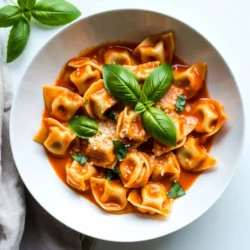 Für die cremige Tomaten-Basilikum-Tortellini brauchst du folgende Zutaten: - 1 Packung (250 g) frische Käses-Tortellini - 2 Esslöffel Olivenöl - 3 Knoblauchzehen, fein gehackt - 1 Dose (400 g) passierte Tomaten - 240 ml Sahne - 1 Teelöffel getrocknete italienische Kräuter - Salz und Pfeffer nach Geschmack - 1 Tasse frische Basilikumblätter, grob gehackt (plus extra zum Garnieren) - 50 g geriebener Parmesan Diese Zutaten geben dem Gericht den tollen Geschmack. Die Tortellini sorgen für eine schöne Füllung. Frische Käses-Tortellini sind am besten, weil sie so weich und lecker sind. Wenn du keine frischen Tortellini findest, kannst du auch getrocknete verwenden. Beachte, dass sie länger zum Kochen brauchen. Du kannst auch andere Füllungen ausprobieren, wie Spinat oder Pilze. Das macht das Gericht noch interessanter. Die Gewürze sind wichtig für den Geschmack. Ich empfehle getrocknete italienische Kräuter. Sie bringen viel Aroma. Frischer Basilikum ist auch ein Muss! Er gibt der Sauce eine frische Note. Salz und Pfeffer sind die letzten Zutaten, die das Gericht abrunden. Sie helfen, die Aromen herauszubringen. {{ingredient_image_2}} Koche die frischen Käse-Tortellini in einem großen Topf mit kochendem, gesalzenem Wasser. Lies die Anweisungen auf der Verpackung. Normalerweise dauert es etwa 3-4 Minuten, bis sie al dente sind. Gieße die Tortellini ab und stelle sie beiseite. Erhitze 2 Esslöffel Olivenöl in einer großen Pfanne bei mittlerer Hitze. Füge 3 fein gehackte Knoblauchzehen hinzu. Brate den Knoblauch für etwa 1 Minute an, bis er duftet, aber nicht braun ist. Gieße dann 400 g passierte Tomaten in die Pfanne. Rühre gut um und lasse die Mischung 5 Minuten köcheln. Rühre 240 ml Sahne und 1 Teelöffel getrocknete italienische Kräuter in die Tomatenmischung. Lass die Sauce sanft köcheln und würze mit Salz und Pfeffer nach Geschmack. Füge die gekochten Tortellini hinzu und schwenke sie vorsichtig in der Sauce. Koche alles für weitere 3-5 Minuten, bis es gut warm ist. Nehme die Pfanne vom Herd und rühre 1 Tasse grob gehackte frische Basilikumblätter und 50 g geriebenen Parmesan ein. Die Tortellini sind nun cremig und voller Geschmack. Serviere sie in Schalen, garniere mit zusätzlichen Basilikumblättern und einer Prise Parmesan. Für die perfekten Tortellini koche ich sie in viel gesalzenem Wasser. Achte darauf, dass das Wasser sprudelnd kocht, bevor du die Tortellini hinzufügst. So bleibt die Form der Pasta intakt. Rühre sie sanft um, damit sie nicht zusammenkleben. Sie sind fertig, wenn sie al dente sind, also noch einen kleinen Biss haben. Um die Sauce noch cremiger zu machen, nutze frische Sahne statt H-Milch. Du kannst auch etwas Frischkäse oder Mascarpone hinzufügen. Sie geben der Sauce einen extra reichhaltigen Geschmack. Achte darauf, die Sahne nicht zu stark zu kochen, damit sie nicht gerinnt. Ein häufiger Fehler ist, die Tortellini zu lange zu kochen. Das macht sie matschig. Achte auch darauf, den Knoblauch nicht zu verbrennen, da er bitter wird. Ein weiterer Fehler ist, die Sauce nicht gut zu würzen. Probiere die Mischung, bevor du sie servierst, und passe den Salz- und Pfeffergehalt an. Pro Tipps Frische Kräuter verwenden: Frische Basilikumblätter verleihen dem Gericht einen intensiveren Geschmack als getrocknete Kräuter. Fügen Sie sie erst am Ende der Kochzeit hinzu, um ihre Aromen zu bewahren. Die richtige Pasta-Konsistenz: Achten Sie darauf, die Tortellini al dente zu kochen. So bleibt die Pasta fest und nimmt die Sauce besser auf, ohne matschig zu werden. Variieren Sie die Sauce: Experimentieren Sie mit zusätzlichen Zutaten wie Spinat oder Zucchini, um das Gericht noch nährstoffreicher und geschmacklich interessanter zu gestalten. Parmesan frisch reiben: Verwenden Sie frisch geriebenen Parmesan anstelle von bereits geriebenem Käse. Dies sorgt für einen intensiveren Geschmack und eine bessere Schmelze in der Sauce. {{image_4}} Für eine vegetarische Variante kannst du das Gericht anpassen. Füge frisches Gemüse hinzu. Zucchini, Spinat oder Paprika passen gut. Dieses Gemüse bringt mehr Farbe und Geschmack. Du kannst sie einfach mit dem Knoblauch anbraten. So wird das Gericht noch gesünder und bunter. Wenn du mehr Protein möchtest, füge Hühnchen oder Garnelen hinzu. Koche das Hühnchen in Würfeln oder die Garnelen in der Pfanne. Diese Zutaten sind einfach zuzubereiten. Mische sie mit den Tortellini in der cremigen Sauce. So wird dein Gericht nahrhafter und sättigender. Für glutenfreie Tortellini gibt es viele Optionen. Suche nach glutenfreien Teigen in Geschäften. Viele Marken bieten tolle Alternativen. Diese Tortellini schmecken genauso gut wie die klassischen. Achte darauf, die Kochzeit anzupassen. So wird dein Gericht trotzdem perfekt und lecker. Sichere die Reste in einem luftdichten Behälter. Lass die Tortellini zuerst abkühlen. Stelle den Behälter dann in den Kühlschrank. Die Reste sind bis zu drei Tage haltbar. Wenn du sie länger aufbewahren möchtest, friere sie ein. Achte darauf, die Reste gut zu verpacken, um Frostbrand zu vermeiden. Um die Tortellini wieder warm zu machen, nutze eine Pfanne. Füge einen Schuss Milch oder Sahne hinzu, um die Sauce cremig zu halten. Erhitze die Tortellini bei niedriger Hitze. Rühre häufig, damit sie gleichmäßig warm werden. Du kannst auch die Mikrowelle verwenden. Stelle die Leistung auf mittlere Stufe und erwärme sie in 30-Sekunden-Intervallen. Die frischen Tortellini halten sich im Kühlschrank etwa fünf Tage. Passierte Tomaten sind ungeöffnet bis zu zwei Jahre haltbar. Nach dem Öffnen sind sie im Kühlschrank etwa eine Woche genießbar. Sahne sollte innerhalb von fünf bis sieben Tagen nach dem Öffnen verwendet werden. Achte immer auf das Haltbarkeitsdatum, um sicherzugehen, dass alles frisch bleibt. Die Zubereitung dauert etwa 20 Minuten. Die Vorbereitungszeit beträgt 10 Minuten. Das Kochen der Tortellini und die Zubereitung der Sauce sind schnell. Du kannst das Gericht ganz einfach in weniger als einer halben Stunde genießen. Ja, du kannst die Tortellini im Voraus zubereiten. Koche die Tortellini und die Sauce getrennt. Lass alles abkühlen und bewahre es im Kühlschrank auf. Du kannst die Tortellini bis zu zwei Tage im Voraus zubereiten. Erhitze die Mischung einfach vor dem Servieren. Zu cremigen Tomaten-Basilikum-Tortellini passen verschiedene Beilagen. Hier sind einige Vorschläge: - Frischer grüner Salat: Ein leichter Salat mit Vinaigrette ergänzt die Cremigkeit. - Knoblauchbrot: Knuspriges Brot ist perfekt, um die Sauce aufzutunken. - Gekochtes Gemüse: Brokkoli oder Zucchini bringen Farbe und Nährstoffe. - Parmesan: Reib etwas frischen Parmesan darüber für zusätzlichen Geschmack. Diese Beilagen machen das Gericht noch schmackhafter und runden das Essen ab. In diesem Blogbeitrag haben wir cremige Tomaten-Basilikum-Tortellini behandelt. Wir haben die wichtigen Zutaten, die Zubereitung in einfachen Schritten und nützliche Tipps besprochen. Variationen für verschiedene Geschmäcker und Lagerungshinweise helfen dir, das Gericht gut zuzubereiten und zu genießen. Denk daran, beim Kochen etwas zu experimentieren. So machst du das Rezept ganz zu deinem eigenen. Viel Spaß beim Nachkochen!