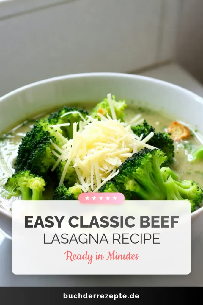 Entdecken Sie das Rezept für eine köstliche Käse-Brokkoli-Suppe! Diese cremige Brokkolisuppe kombiniert frischen Brokkoli und scharfen Cheddar Käse zu einer einfachen Käse-Suppe, die perfekt für schnelle vegetarische Abendessen ist. In nur 30 Minuten zubereitet, wird diese Brokkoli-Cremesuppe Ihnen und Ihrer Familie garantiert schmecken. Probieren Sie es aus und genießen Sie den vollen Geschmack! #BrokkoliSuppe #KäseSuppe #Vegetarisch #CremigeSuppe