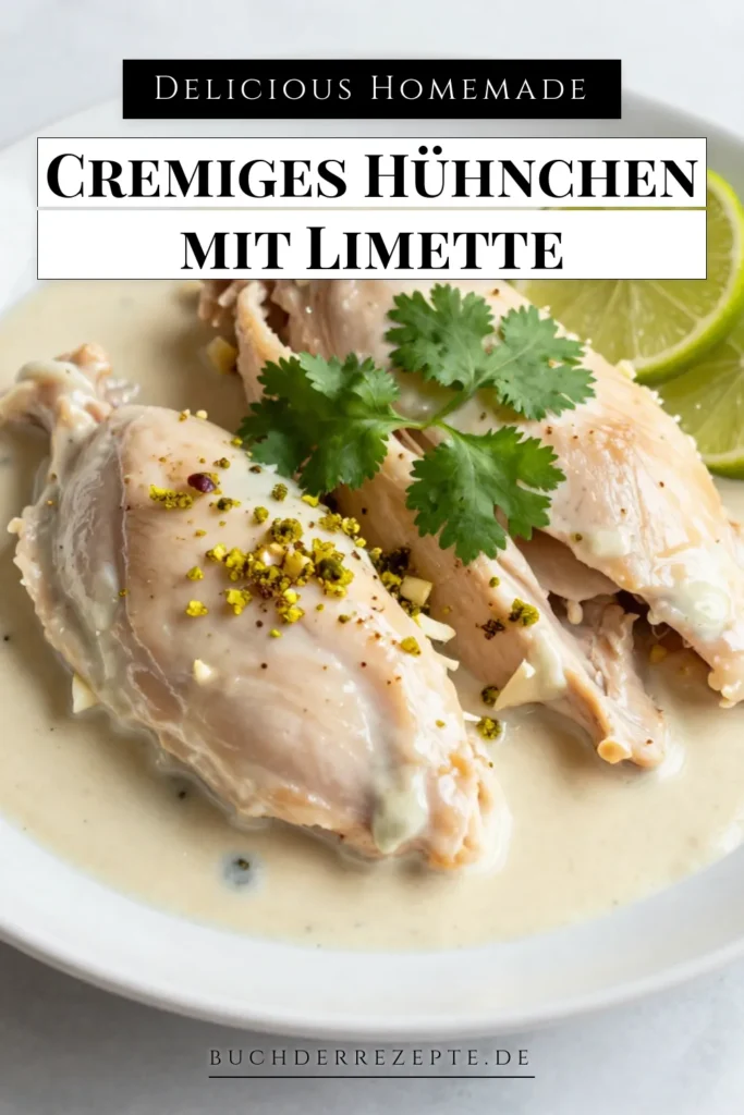 Entdecke das köstliche cremige Kokos-Limetten-Hühnchen, das deine Geschmacksknospen verzaubern wird! Dieses asiatisch inspirierte Hähnchenrezept mit zarten Hähnchenbrustfilets in einer cremigen Sauce aus Kokosmilch und frisch gepresstem Limettensaft ist einfach zuzubereiten. Ideal für ein schnelles Abendessen! Probiere das Limetten-Hühnchen Rezept und lasse dich inspirieren. Speichere es dir für später! #Hähnchenrezepte #KokosLimette #EinfacheRezepte #AsiatischeKüche
