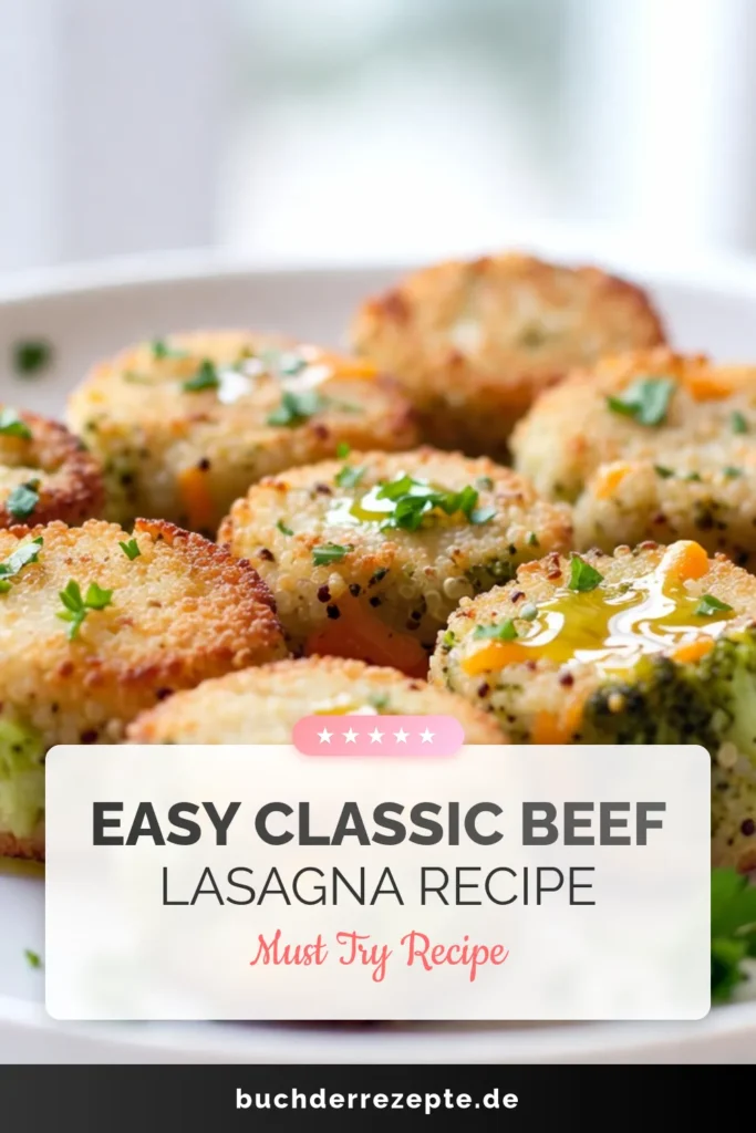 Entdecke unsere köstlichen Brokkoli-Cheddar-Bites – der perfekte gesunde Snack! Diese Quinoa-Rezepte sind ideal als vegetarische Muffins und glutenfreie Snacks. Einfach zubereitet und voller Geschmack, sind sie die ideale Ergänzung für jede Mahlzeit oder als Snack für zwischendurch. Probiere sie jetzt aus und bereite dich auf den Genuss vor! Speichere das Rezept und teile es mit deinen Freunden! #BrokkoliCheddarBites #QuinoaRezepte #gesundeSnacks #veganSnacks