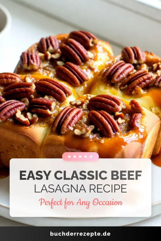 Entdecke unser unwiderstehliches Rezept für Karamell-Pekannuss-Sticky Buns! Diese warmen, süßen Hefeteig-Brötchen sind perfekt für jeden Anlass. Mit einer himmlischen Karamellfüllung und knackigen Pekannüssen kombinierst du Genuss und Komfort. Probiere unser Rezept für Sticky Buns noch heute aus und verwöhne deine Familie und Freunde! Lass dich von diesen Pekannuss-Karamell-Brötchen begeistern! #KaramellPekannuss #StickyBunsRezept #PekannussKaramell #HefeteigBrötchen