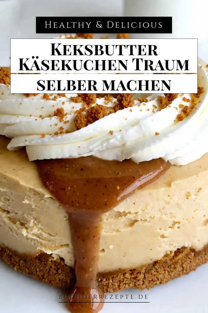Entdecken Sie unser irresistibles Keksbutter Käsekuchen Rezept! Dieser Käsekuchen mit Keksbutter bietet den perfekten Genuss mit einem knusprigen Graham-Cracker-Boden. Einfach zuzubereiten, ist dieses Keksbutter Dessert der Hit auf jeder Party. Überraschen Sie Ihre Gäste mit diesem cremigen Käsekuchen, der jeden begeistert. Holen Sie sich das Rezept und probieren Sie es selbst aus! #Keksbutter #Käsekuchen #DessertRezept #Backen