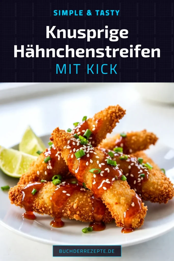 Entdecken Sie dieses einfache Hähnchenrezept für knusprige Hähnchenstreifen mit Sriracha Honig! Diese Sriracha Honig Hähnchenstreifen bieten eine perfekte Kombination aus süß und scharf und passen hervorragend zu asiatischen Hähnchenrezepten. Ideal für ein schnelles Abendessen oder als Snack! Probieren Sie es aus und lassen Sie sich von dem Geschmack überraschen. Jetzt zum Rezept und genießen! #Hähnchenrezept #Sriracha #KnusprigeHähnchenstreifen #AsiatischeKüche