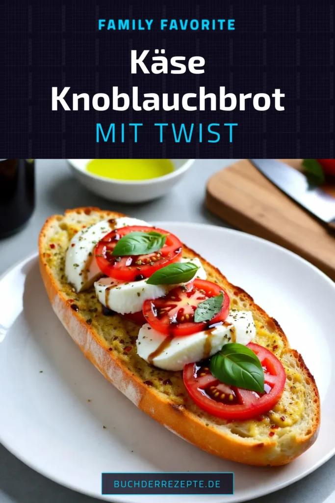 Entdecke unser Rezept für köstliches Caprese Knoblauchbrot! Dieses schnelle und einfache Knoblauchbrot Rezept vereint frisches Ciabatta mit Mozzarella, Tomaten und aromatischem Basilikum. Ideal als italienische Vorspeise für deine nächste Feier oder einfach zum Genießen. Lass dich von den Aromen verführen und erlebe den perfekten Snack! Speichere das Rezept und koche es selbst! #Knoblauchbrot #CapreseKnoblauchbrot #CiabattaMitMozzarella #ItalienischeVorspeise