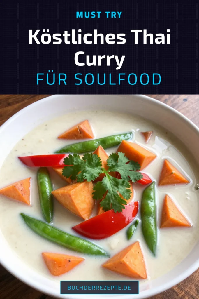 Entdecke die köstliche Thai Kokosnuss-Curry-Suppe, ein absolutes Muss für Liebhaber asiatischer Suppenrezepte! Dieses vegane Suppenrezept ist schnell zubereitet und überzeugt mit der cremigen Textur von Kokosmilch sowie frischen Aromen. Perfekt für ein schnelles Abendessen! Lass dich inspirieren und probiere es aus. Sichere dir dieses einfache Rezept und genieße es! #ThaiKokosnussCurrySuppe #veganeSuppenrezepte #asiatischeSuppenrezepte #schnelleCurryrezepte
