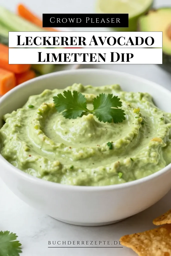Entdecke dieses köstliche Avocado Lime Dip Rezept, das perfekt für deine nächste mexikanische Vorspeise ist! Dieser cremige Avocado Dip mit Joghurt ist nicht nur gesund, sondern auch einfach zuzubereiten. Mit reifen Avocados, Limette und einer Prise Kreuzkümmel wird dieser Dip zum Highlight deiner Partys. Probiere es aus und überrasche deine Gäste! Speichere das Rezept und teile es mit Freunden! #AvocadoLimeDip #cremigerAvocadoDip #gesunderDip #AvocadoRezept