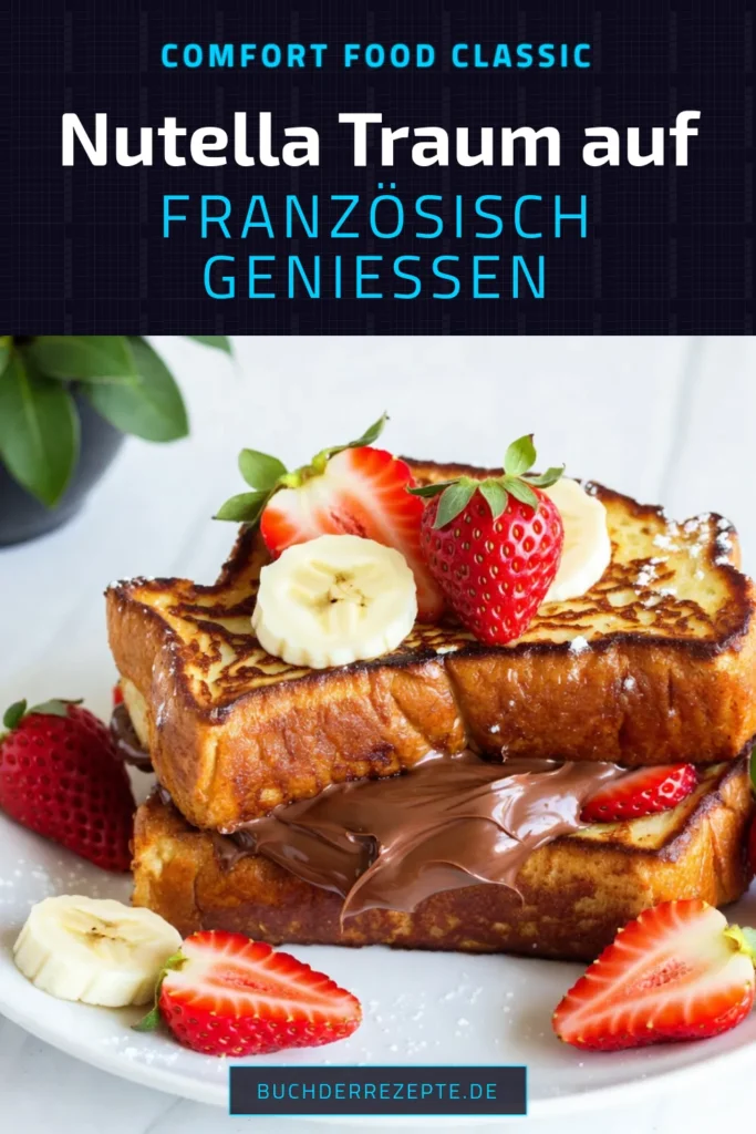 Entdecken Sie das himmlische Nutella Französisches Toast mit diesem einfachen gefüllten Brot Rezept! Dieses süße Frühstück Rezept kombiniert Brioche Toast mit Nutella für ein unwiderstehliches Frühstück, das Kinder lieben. Ideal für einen besonderen Morgen oder als schnelles Snack. Verzaubern Sie Ihre Familie mit diesem köstlichen Nutella Sandwich für Kinder! Probieren Sie es noch heute aus und teilen Sie Ihre Kreationen! #NutellaFranzösischesToast #süßesFrühstück #gefülltesBrotRezept #BriocheToastMitNutella