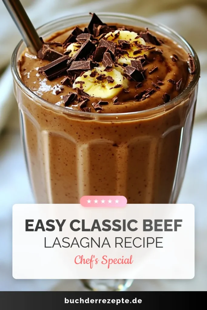 Genießen Sie diesen köstlichen Erdnussbutter Schokoladen Protein Smoothie, der perfekt für einen gesunden Start in den Tag ist! Dieses cremige Smoothie Rezept kombiniert proteinreiche Erdnussbutter mit Schokoladen-Protein und einer gefrorenen Banane für einen leckeren gesunden Bananensmoothie. Ideal als veganes Proteinrezept. Probieren Sie es aus und fühlen Sie sich gut! Speichern Sie das Rezept und genießen Sie den cremigen Genuss! #ErdnussbutterSmoothie #SchokoladenProteinSmoothie #gesunderBananensmoothie #veganesProteinrezept