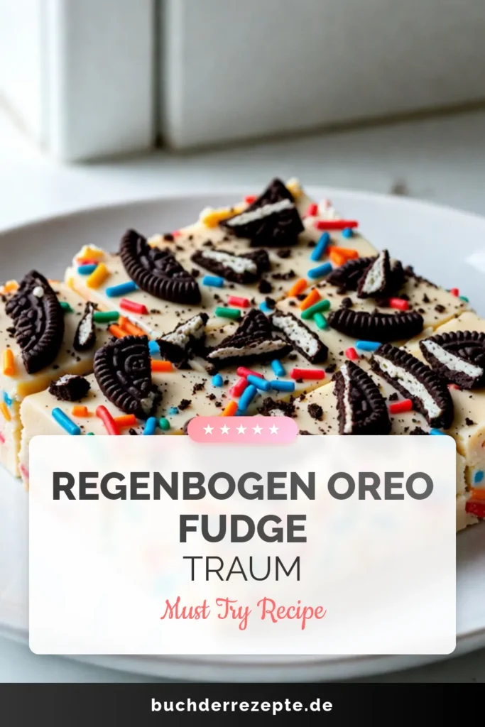 Verleihen Sie Ihrer Naschkatzen-Seite mit diesem köstlichen Funfetti Oreo Fudge Leben! Dieses weiße Schokolade Rezept kombiniert cremige weiße Schokolade, Oreo Kekse und bunte Regenbogenstreusel für ein himmlisches Dessert. Entdecken Sie einfache Fudge Rezepte, die perfekt für Feiern sind und garantiert alle begeistern. Speichern Sie jetzt das Rezept für Ihren nächsten süßen Anlass! #FunfettiOreoFudge #weißeSchokoladeRezept #OreoKekseDesserts #einfacheFudgeRezepte