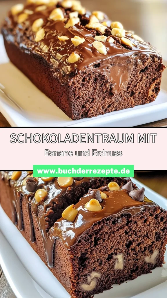 Entdecke unser köstliches Schokoladen-Bananenbrot Rezept, das die perfekte Kombination aus Schokoladenstückchen Brot und Erdnussbutter-Brot bietet! Dieses gesunde Bananenbrot mit reifen Bananen ist einfach zuzubereiten und ideal für leckere Snacks. Probiere auch unsere gesunden Bananenbrot Varianten aus. Jetzt ausprobieren und genießen! #BananenbrotRezept #SchokoladenBananenbrot #ErdnussbutterBrot #SchokoladenstückchenBrot