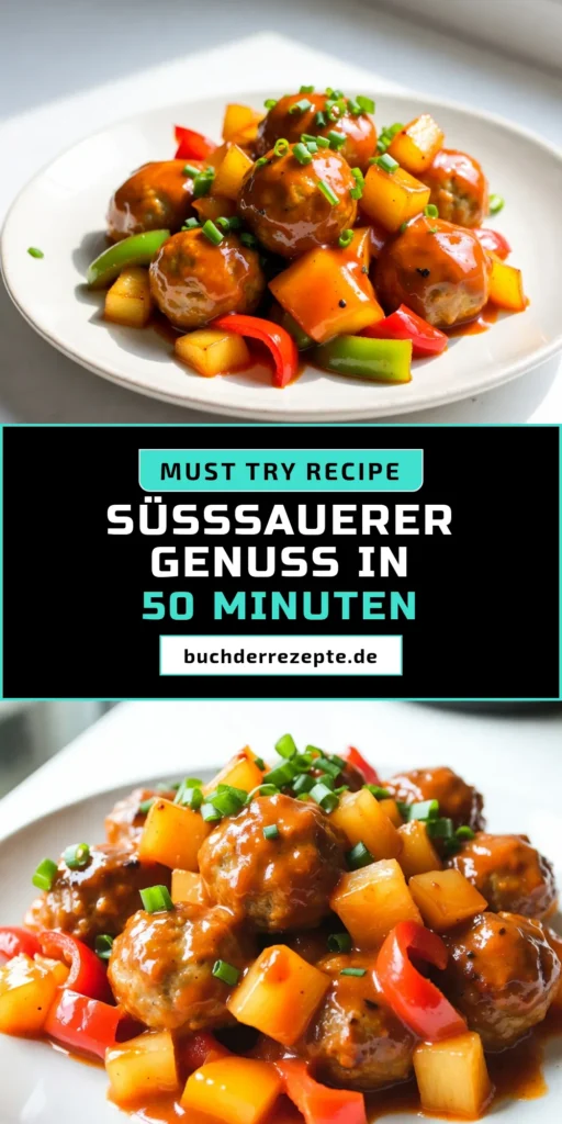 Entdecken Sie unser köstliches Rezept für süßsaure Hähnchenfleischbällchen! Diese einfachen asiatischen Hähnchenbällchen sind perfekt für ein herzhaftes Rezept mit Ananas. Mit gesunden Zutaten und in kürzester Zeit zubereitet, werden sie Ihre Familie begeistern. Probieren Sie es aus und genießen Sie diesen leckeren Klassiker. Speichern Sie das Rezept für Ihre nächste Mahlzeit! #süßsaureHähnchenfleischbällchen #HähnchenfleischbällchenRezept #einfacheFleischbällchen #asiatischeHähnchenbällchen