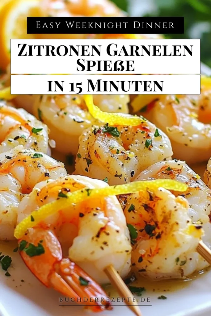 Entdecke das köstliche Rezept für Knoblauch Garnelen Spieße! Diese Zitronen Garnelen Rezept ist perfekt für dein nächstes Grillen mit Garnelen. Tauche große Garnelen in eine verführerische Garnelen in Knoblauchbutter, die mit einer leichten Knoblauch Butter Sauce verfeinert wird. Ideal für einfache Sommergerichte. Probiere es aus und genieße die Aromen! Speichere dieses Rezept jetzt für deinen nächsten Grillabend! #Garnelen #Grillen #RezeptMitGarnelen #LeckereRezepte