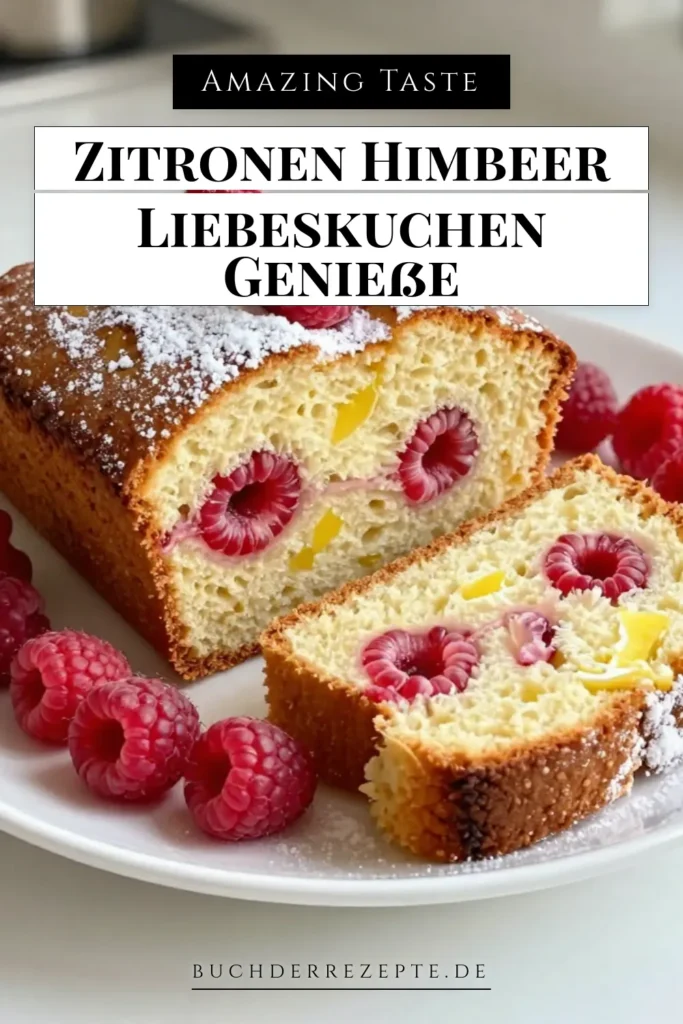 Entdecken Sie unser köstliches Zitronen-Himbeer-Kuchen Rezept – ein einfacher Kuchen mit Himbeeren, der Ihre Sinne verzaubert. Dieser frische Zitronenkuchen bringt den perfekten Balanceakt zwischen süß und sauer auf Ihren Tisch. Ideal als Himbeer-Nachtisch oder für besondere Anlässe. Holen Sie sich das Liebeskuchen Rezept und überraschen Sie Ihre Lieben! Speichern und teilen Sie es jetzt! #ZitronenHimbeerKuchen #LiebeskuchenRezept #HimbeerNachtisch #einfacherKuchen