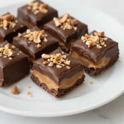 - 2 Tassen halbherbe Schokoladenstückchen - 1 Dose (400 g) gesüßte Kondensmilch - 1 Tasse cremige Erdnussbutter Die Hauptzutaten sind einfach und lecker. Schokoladenstückchen geben dem Fudge ein reiches Aroma. Gesüßte Kondensmilch sorgt für die cremige Textur. Erdnussbutter fügt einen tollen Geschmack hinzu. Diese Zutaten machen das Fudge zu einem echten Genuss. - 1 Teelöffel Vanilleextrakt - 1/2 Teelöffel Salz - 1/2 Tasse gehackte Erdnüsse Zusätzliche Zutaten können das Fudge noch besser machen. Vanilleextrakt bringt einen feinen Geschmack. Ein wenig Salz hebt die Süße hervor. Wenn du es crunchy magst, sind gehackte Erdnüsse eine tolle Wahl. Diese Optionen erlauben dir, das Rezept nach deinem Geschmack anzupassen. {{ingredient_image_2}} - Lege eine 20x20 cm große Backform mit Backpapier aus. - Bereite die folgenden Zutaten vor: - 2 Tassen halbherbe Schokoladenstückchen - 1 Dose (400 g) gesüßte Kondensmilch - 1 Tasse cremige Erdnussbutter - 1 Teelöffel Vanilleextrakt - 1/2 Teelöffel Salz - 1/2 Tasse gehackte Erdnüsse (optional) - Kombiniere die Schokoladenstückchen und die gesüßte Kondensmilch in einem Topf. - Erhitze die Mischung bei niedriger bis mittlerer Hitze. - Rühre ständig, bis die Schokolade schmilzt und eine glatte Masse entsteht. - Erwärme die Erdnussbutter in einer mikrowellengeeigneten Schüssel für 30 Sekunden. - Rühre, bis die Erdnussbutter glatt ist. - Gieße die geschmolzene Erdnussbutter löffelweise über die Schokoladenschicht. - Marmorieren Sie die Erdnussbutter vorsichtig mit einem Messer oder Spieß. - Gieße die restliche Schokoladenmasse darüber und streiche sie gleichmäßig glatt. - Optional: Streue die gehackten Erdnüsse darüber für einen Crunch. - Erzeuge mit dem Messer einige Wirbel für ein schönes Muster. - Stelle den Fudge für mindestens 3 Stunden in den Kühlschrank, bis er fest ist. - Hebe den Fudge mit dem Überhang des Backpapiers heraus und schneide ihn in Quadrate. Um den perfekten Fudge zu machen, achte auf die Textur. Der Fudge sollte cremig und nicht krümelig sein. Überhitze die Schokolade nicht, da sie sonst fest wird. Verwende hochwertige Schokoladenstückchen. Sie sorgen für einen intensiven Geschmack. Achte auch auf die süße Kondensmilch. Sie macht den Fudge schön süß und reichhaltig. Die Präsentation ist wichtig, um dein Fudge ansprechend zu zeigen. Arrange die Fudge-Quadrate auf einem bunten Teller. Ein wenig geschmolzene Schokolade darüber gibt einen tollen Effekt. Du kannst auch Kakaopulver oder gehackte Erdnüsse verwenden. Das macht das Fudge noch leckerer und sieht gut aus. Sei kreativ und verwende deine Lieblingsgarnierungen, um dein Fudge besonders zu machen. Pro Tipps Die perfekte Konsistenz: Achte darauf, die Schokolade und die Kondensmilch langsam und bei niedriger Hitze zu schmelzen, um eine glatte und cremige Konsistenz zu erreichen. Einfache Portionierung: Schneide den Fudge mit einem heißen Messer, um saubere Kanten zu erhalten und ein gleichmäßiges Aussehen zu gewährleisten. Variationen ausprobieren: Füge zusätzlich zu den gehackten Erdnüssen andere Nüsse oder Trockenfrüchte hinzu, um dem Fudge eine persönliche Note zu verleihen. Langsame Kühlung: Lass den Fudge für die beste Textur und den besten Geschmack über Nacht im Kühlschrank ruhen, bevor du ihn servierst. {{image_4}} Du kannst das Grundrezept für Schokoladen-Erdnussbutter-Marmorfudge leicht anpassen. Probiere verschiedene Geschmäcker aus, um deine eigene Note zu finden. - Nuss-Nougat: Füge Nuss-Nougat-Creme hinzu, um einen reichen, nussigen Geschmack zu erhalten. - Kokosnuss: Mische geraspelte Kokosnuss in die Schokoladenmasse. Das gibt einen tropischen Flair. - Karamell: Träufle Karamellsauce zwischen die Schichten für einen süßen Kick. Du kannst auch alternative Süßstoffe verwenden. Süßstoffe wie Honig oder Agavensirup sind gute Optionen. Wenn du gesündere Alternativen suchst, gibt es tolle Optionen. - Vegane Optionen: Verwende dunkle Schokoladenstückchen ohne Milch und pflanzliche Kondensmilch. So bleibt das Rezept vegan. - Zuckeralternativen: Nutze Stevia oder Erythrit als Zuckeralternativen. Diese süßen die Mischung ohne zusätzlichen Zucker. Diese Variationen machen dein Fudge nicht nur geschmacklich spannend, sondern auch gesünder. Probiere es aus und finde deinen Favoriten! Um sicherzustellen, dass dein Schokoladen-Erdnussbutter-Marmorfudge frisch bleibt, lagere ihn kühl. Bewahre ihn in einem luftdichten Behälter auf. So bleibt der Fudge weich und schokoladig. - Kühl lagern: Die ideale Temperatur liegt bei 15-20 Grad Celsius. Vermeide direkte Sonneneinstrahlung. - Haltbarkeit und Frische: Der Fudge hält sich etwa zwei Wochen, wenn er richtig gelagert wird. Nach dieser Zeit kann er trocken werden. Du kannst Fudge auch einfrieren, um ihn länger haltbar zu machen. Das ist sehr einfach. - Schritt-für-Schritt-Anleitung zum Einfrieren: 1. Schneide den Fudge in kleine Stücke. 2. Lege die Stücke auf ein Backblech und friere sie etwa zwei Stunden ein. 3. Verpacke die gefrorenen Stücke in einen luftdichten Behälter oder einen Gefrierbeutel. 4. Beschrifte den Behälter mit Datum und Inhalt. - Auftaumethoden: - Um den Fudge aufzutauen, lege ihn einfach für eine Stunde bei Raumtemperatur aus. - Du kannst ihn auch über Nacht im Kühlschrank auftauen lassen. So bleibt der Fudge frisch und lecker. - Der Fudge hält in einem luftdichten Behälter etwa zwei Wochen. - Lagere ihn im Kühlschrank, um die Frische zu bewahren. - Du kannst den Fudge auch einfrieren, um ihn länger haltbar zu machen. - Ja, du kannst den Fudge im Voraus machen. - Bereite ihn bis zu einer Woche vor einem Event vor. - Stelle sicher, dass er gut gekühlt ist, bevor du ihn servierst. - Du kannst den Fudge auch einfrieren. - Um ihn einzufrieren, schneide ihn in Stücke und lege sie in einen Behälter. - Ja, dieses Rezept ist von Natur aus glutenfrei. - Achte darauf, dass deine Schokoladenstückchen glutenfrei sind. - Verwende nur frische, glutenfreie Erdnüsse. Dieser Blogpost hat dir die Hauptzutaten für Schokoladen-Erdnussbutter-Marmorfudge vorgestellt. Du hast gelernt, wie du den Fudge Schritt für Schritt zubereitest und mit Tipps zur perfekten Konsistenz und Präsentation arbeiten kannst. Variationen und Lagerungshinweise machen das Rezept noch interessanter. Fudge ist einfach zuzubereiten und durch viele Optionen anpassbar. Probiere verschiedene Geschmäcker und Varianten aus. Lass dich von den Möglichkeiten inspirieren!