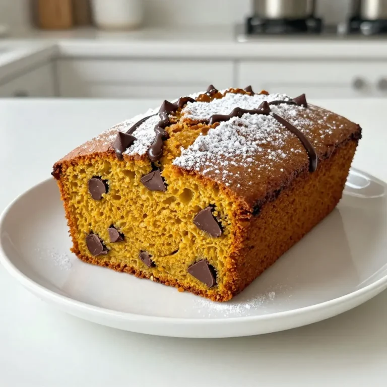 Um das Schokoladenchunk Kürbisbrot zu machen, benötigst du: - 1 Tasse Kürbispüree aus der Dose - ½ Tasse Pflanzenöl - ½ Tasse brauner Zucker - ½ Tasse Kristallzucker - 2 große Eier - 1 Teelöffel Vanilleextrakt - 1 ½ Tassen Weizenmehl - 1 Teelöffel Natron - ½ Teelöffel Backpulver - ½ Teelöffel Salz - 1 Teelöffel gemahlener Zimt - ½ Teelöffel gemahlene Muskatnuss - ½ Tasse Schokoladenstückchen - ¼ Tasse gehackte Walnüsse (optional) Diese Zutaten geben dem Brot seinen reichen Geschmack. Das Kürbispüree sorgt für Feuchtigkeit und das Aroma. Die Schokoladenstückchen fügen eine süße Note hinzu. Du kannst das Rezept anpassen. Hier sind einige Ideen: - Füge ¼ Tasse getrocknete Cranberries hinzu für mehr Geschmack. - Nutze verschiedene Nusssorten wie Mandeln oder Pekannüsse. - Ersetze einen Teil des Zuckers durch Honig oder Ahornsirup. Diese Optionen machen das Brot noch interessanter und leckerer. Falls du keine bestimmten Zutaten hast, gibt es Alternativen. Hier sind einige: - Verwende Sonnenblumenöl anstelle von Pflanzenöl. - Tausche Weizenmehl gegen Dinkelmehl aus. - Statt braunem Zucker kannst du Kokoszucker verwenden. Diese Substitutionen helfen dir, das Rezept nach deinem Geschmack zu gestalten. Sie beeinflussen den Geschmack und die Textur nicht stark. {{ingredient_image_2}} Heizen Sie den Ofen auf 180°C vor. Dies ist wichtig, damit das Brot gleichmäßig backt. Fetten Sie eine Kastenform mit Kochspray ein oder verwenden Sie Backpapier. So bleibt das Brot nach dem Backen nicht kleben. Nehmen Sie eine große Schüssel und geben Sie das Kürbispüree, das Pflanzenöl, den braunen Zucker und den Kristallzucker hinein. Rühren Sie alles gut mit einem Schneebesen, bis die Mischung glatt ist. Fügen Sie dann die Eier einzeln hinzu und rühren Sie nach jeder Zugabe gut durch. Zum Schluss geben Sie den Vanilleextrakt hinzu und vermengen alles. In einer separaten Schüssel mischen Sie das Weizenmehl, Natron, Backpulver, Salz, Zimt und Muskatnuss gut. Geben Sie nun die trockenen Zutaten nach und nach zu den feuchten Zutaten. Rühren Sie vorsichtig, bis alles vermischt ist. Seien Sie vorsichtig, dass Sie den Teig nicht übermischen! Fügen Sie die Schokoladenstückchen und die Walnüsse hinzu, falls gewünscht. Das gibt dem Brot einen extra Crunch und tollen Geschmack. Gießen Sie den fertigen Teig in die vorbereitete Kastenform. Glätten Sie die Oberseite mit einem Spatel. Backen Sie das Brot 55 bis 65 Minuten lang. Es ist fertig, wenn ein Zahnstocher, den Sie in die Mitte stecken, sauber herauskommt. Nehmen Sie das Brot aus dem Ofen und lassen Sie es 10 Minuten in der Form abkühlen. Danach legen Sie es vorsichtig auf ein Kuchengitter, damit es vollständig abkühlt. Jetzt können Sie es in Scheiben schneiden und genießen! Um die perfekte Konsistenz für dein Schokoladenchunk Kürbisbrot zu erreichen, achte auf folgende Punkte: - Verwende frisches Kürbispüree oder qualitativ hochwertiges Dosenpüree. - Mische die feuchten Zutaten gut, bis sie glatt sind. - Füge die trockenen Zutaten langsam hinzu. Rühre nur kurz, um Klumpen zu vermeiden. - Lass den Teig nicht zu lange stehen. Backe ihn sofort, um die beste Textur zu erhalten. Hier sind einige Alternativen, die dir das Backen erleichtern: - Anstelle von Kochspray kannst du Butter oder Öl verwenden, um die Form einzufetten. - Backpapier ist eine gute Wahl, um das Brot leicht aus der Form zu nehmen. - Eine Kastenform aus Silikon ist flexibel und verhindert ein Ankleben. Um häufige Fehler zu vermeiden, beachte diese Tipps: - Übermische den Teig nicht. Zu viel Rühren macht das Brot fest. - Prüfe die Ofentemperatur mit einem Thermometer, um genau zu backen. - Lass das Brot nach dem Backen richtig abkühlen, bevor du es schneidest. So bleibt es saftig und bricht nicht. Diese Tipps helfen dir, ein köstliches und perfekt gebackenes Kürbisbrot zu kreieren. Viel Spaß beim Backen! Pro Tipps Kürbispüree wählen: Verwenden Sie hochwertiges, reines Kürbispüree ohne Zusatzstoffe für den besten Geschmack und die beste Textur. Vermeidung von Übermischen: Mischen Sie den Teig nur so lange, bis die Zutaten gerade so vermengt sind, um die Textur des Brotes zart zu halten. Schokoladenstückchen variieren: Experimentieren Sie mit verschiedenen Arten von Schokoladenstückchen, wie z.B. Zartbitter oder weiße Schokolade, um neue Geschmacksrichtungen zu entdecken. Aufbewahrungstipps: Bewahren Sie das Brot in einem luftdichten Behälter auf, um die Frische zu erhalten und die Haltbarkeit zu verlängern. {{image_4}} Wenn du etwas Abwechslung suchst, probiere verschiedene Schokoladenchunk-Alternativen. Du kannst Milchschokolade, Zartbitterschokolade oder sogar weiße Schokolade verwenden. Jede Sorte bringt ihren eigenen Geschmack. Für einen besonderen Kick, füge Schokoladenstückchen mit Meersalz hinzu. Diese salzige Note passt toll zum süßen Kürbis. Wenn du Lust auf etwas Crunch hast, wähle Schokoladenstückchen in verschiedenen Größen. Kleinere Stücke schmelzen besser, während größere Stücke beim Backen schmelzen und die Textur verändern. Um deinem Kürbisbrot mehr Tiefe zu geben, füge zusätzliche Aromen und Gewürze hinzu. Ein Teelöffel Ingwer oder Kardamom kann die Aromen erweitern. Diese Gewürze bringen Wärme und Komplexität in dein Brot. Du kannst auch eine Prise Nelken hinzufügen, um den herbstlichen Geschmack zu betonen. Wenn du etwas Frisches magst, probiere eine Zitrusschale, wie von einer Orange oder Zitrone. Diese Aromen geben deinem Brot eine lebendige Note. Denke daran, mit den Gewürzen zu experimentieren und finde deine perfekte Mischung. Wenn du glutenfrei oder vegan backen möchtest, gibt es großartige Alternativen. Statt Weizenmehl kannst du glutenfreies Mehl verwenden. Achte darauf, eine Mischung zu wählen, die für Backwaren geeignet ist. Für die vegane Version ersetze die Eier mit Apfelmus oder einem Leinsamen-Ei. Mische einen Esslöffel Leinsamenmehl mit drei Esslöffeln Wasser und lasse es quellen. Auch der Zucker kann durch Kokoszucker oder Ahornsirup ersetzt werden. Das sorgt für eine gesunde Süße. Diese Optionen machen dein Kürbisbrot lecker und für alle zugänglich. Um Ihr Schokoladenchunk Kürbisbrot frisch zu halten, legen Sie es in einen luftdichten Behälter. Sie können auch Frischhaltefolie verwenden, um die Feuchtigkeit zu bewahren. Stellen Sie sicher, dass das Brot vollständig abgekühlt ist, bevor Sie es verpacken. So bleibt es weich und lecker. Im Kühlschrank bleibt das Brot bis zu einer Woche frisch. Sie können es auch einfrieren, wenn Sie es länger aufbewahren möchten. Wickeln Sie das Brot gut in Folie und legen Sie es in einen Gefrierbeutel. So bleibt es bis zu drei Monate haltbar. Denken Sie daran, das Datum auf dem Beutel zu notieren. Um den Geschmack wiederzubeleben, erwärmen Sie das Brot leicht im Ofen. Stellen Sie den Ofen auf 150 °C ein und lassen Sie es 10 bis 15 Minuten erwärmen. Alternativ können Sie eine Mikrowelle verwenden. Erwärmen Sie eine Scheibe für etwa 15 bis 20 Sekunden. So bleibt das Brot weich und die Schokolade schmilzt leicht. Genießen Sie es warm mit einem Hauch Butter oder einer Schokoladensauce! Das Brot muss 55 bis 65 Minuten backen. Überprüfe es mit einem Zahnstocher. Wenn er sauber herauskommt, ist das Brot fertig. Die Backzeit kann variieren, also behalte es im Auge. Jede Ofenleistung kann anders sein, das ist wichtig zu beachten. Ja, du kannst frisches Kürbispüree verwenden. Achte darauf, es gut zu pürieren. Frisches Püree kann etwas feuchter sein. Du musst die Menge an Flüssigkeit vielleicht anpassen. Ein guter Tipp ist, den Püree vor der Nutzung abtropfen zu lassen. Absolut! Das Brot schmeckt auch ohne Nüsse sehr gut. Die Schokoladenstückchen geben viel Geschmack. Wenn du Nüsse nicht magst, lass sie einfach weg. Das Rezept bleibt einfach und lecker. Um den Zucker zu reduzieren, kannst du den Kristallzucker ganz weglassen. Du kannst auch weniger braunen Zucker verwenden. Alternativen wie Honig oder Ahornsirup sind möglich. Achte darauf, die Feuchtigkeit im Teig im Blick zu behalten. Im Artikel haben wir alle wichtigen Zutaten für dein Brot besprochen. Du hast gelernt, welche Optionen und Substitutionen möglich sind. Die Schritt-für-Schritt-Anleitung zeigt dir, wie du das Brot perfekt zubereitest, backst und lagerst. Außerdem gab es nützliche Tipps, um häufige Fehler zu vermeiden. Variationen wie schokoladige oder glutenfreie Optionen erweitern dein Rezept. Mit diesen Informationen kannst du dein Brot nach deinem Geschmack gestalten und genießen. Viel Spaß beim Backen!