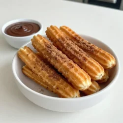 Für Churro Waffelsticks benötigst du die folgenden Hauptzutaten: - 1 Tasse Allzweckmehl - 1 Teelöffel Backpulver - 1/2 Teelöffel Salz - 1/2 Teelöffel Zimt - 1/4 Tasse Zucker, plus zusätzlich für die Beschichtung - 2 große Eier - 1 Tasse Milch - 1/2 Tasse ungesüßte Butter, geschmolzen - 1 Teelöffel Vanilleextrakt - Öl zum Einfetten des Waffeleisens Diese Zutaten sind einfach zu finden und ergeben eine leckere Mischung. Sie bringen Geschmack und Textur in deine Waffelsticks. Die Zimt-Zucker-Mischung ist der Schlüssel zu dem besonderen Geschmack. Du brauchst: - 1/4 Tasse Zucker - 1 Teelöffel Zimt Mische diese beiden Zutaten gut. Wenn deine Waffelsticks frisch und warm sind, wälze sie darin. So bekommst du den typischen Churro-Geschmack, den du liebst. Wähle frische und hochwertige Zutaten für beste Ergebnisse. Achte besonders auf: - Frisches Mehl: Das ist wichtig für die Konsistenz. - Bio-Eier: Diese haben oft einen besseren Geschmack. - Hochwertige Butter: Sie macht die Waffeln reichhaltiger. Wenn du diese Tipps befolgst, schmecken deine Churro Waffelsticks noch besser. {{ingredient_image_2}} Zuerst heizen Sie Ihr Waffeleisen vor. Folgen Sie den Anweisungen des Herstellers. Fetten Sie das Waffeleisen leicht mit Öl ein. Dadurch bleibt der Teig nicht kleben. Nehmen Sie eine große Schüssel. Mischen Sie das Mehl, Backpulver, Salz und Zimt gut. Diese Mischung gibt den Waffeln den perfekten Geschmack. In einer separaten Schüssel verquirlen Sie die Eier. Fügen Sie die Milch, geschmolzene Butter und Vanilleextrakt hinzu. Mischen Sie alles, bis die Masse glatt ist. Dann geben Sie die trockenen Zutaten langsam hinzu. Rühren Sie vorsichtig, bis alles gerade so vermischt ist. Ein paar Klumpen sind in Ordnung. Gießen Sie genug Teig in das Waffeleisen. Es sollte den Boden gut bedecken. Schließen Sie den Deckel und backen Sie die Waffel für etwa 3-5 Minuten. Sie sollten goldbraun und knusprig sein. Nach dem Backen nehmen Sie die Waffel vorsichtig heraus. Lassen Sie sie kurz abkühlen, bevor Sie sie in Sticks schneiden. Wälzen Sie die warmen Churro-Waffelsticks in der Zimt-Zucker-Mischung. So erhalten sie den typischen Churro-Geschmack. Sie können die Waffelsticks sofort servieren. Ein Dip aus Schokoladensauce oder Dulce de Leche macht sie noch besser. Um den Teig perfekt zu machen, mischen Sie die trockenen Zutaten gut. Verwenden Sie eine große Schüssel, damit alles Platz hat. Wenn Sie die feuchten Zutaten hinzufügen, rühren Sie nur so lange, bis alles vermischt ist. Ein paar Klumpen sind in Ordnung. Achten Sie darauf, dass der Teig nicht zu dick oder zu dünn ist. Er sollte leicht fließen, aber nicht wässrig sein. Ein häufiger Fehler ist, den Teig zu lange zu mixen. Das macht die Waffeln zäh. Überprüfen Sie auch die Temperatur des Waffeleisens. Wenn es zu heiß ist, brennen die Waffeln außen und bleiben innen roh. Ein weiterer Fehler ist, die Waffeln zu früh herauszunehmen. Lassen Sie sie bis zur goldbraunen Farbe backen. Die optimale Backzeit für Churro Waffelsticks liegt bei 3 bis 5 Minuten. Die Temperatur sollte gemäß den Anweisungen Ihres Waffeleisens eingestellt werden. Normalerweise ist eine mittlere bis hohe Hitze ideal. Überprüfen Sie die Waffeln nach drei Minuten. Sie sind fertig, wenn sie goldbraun und knusprig sind. Pro Tipps Die richtige Temperatur: Stellen Sie sicher, dass Ihr Waffeleisen gut vorgeheizt ist, um eine perfekte goldbraune und knusprige Textur zu erhalten. Teig nicht übermixen: Vermeiden Sie es, den Teig zu stark zu vermischen, um zähe Waffeln zu verhindern. Einige Klumpen sind in Ordnung. Warm wälzen: Wälzen Sie die Waffelsticks sofort nach dem Backen in der Zimt-Zucker-Mischung, da sie warm besser haften bleibt. Serviereingang: Präsentieren Sie die Waffelsticks auf einem rustikalen Holzbrett für einen einladenden Look, ergänzt durch frische Beeren. {{image_4}} Um glutenfreie Churro Waffelsticks zu machen, ersetzen Sie das Allzweckmehl. Nutzen Sie eine Mischung aus glutenfreiem Mehl. Diese Mischung sorgt für die richtige Konsistenz. Achten Sie darauf, dass das Backpulver auch glutenfrei ist. Die anderen Zutaten bleiben gleich. Sie werden trotzdem lecker und knusprig. Für schokoladige Churro Waffelsticks, fügen Sie Kakaopulver zum Teig hinzu. Etwa 1/4 Tasse Kakaopulver wird gut funktionieren. Dies gibt den Waffelsticks einen reichen Schokoladengeschmack. Wälzen Sie die fertigen Waffeln ebenfalls in Zimt-Zucker, um den Geschmack zu ergänzen. Eine Schokoladensauce als Dip passt perfekt dazu. Um vegane Churro Waffelsticks zu machen, ersetzen Sie die Eier und die Milch. Verwenden Sie pflanzliche Milch wie Mandel- oder Hafermilch. Für die Eier können Sie Apfelmus oder einen „Chia-Ei“-Ersatz nutzen. Mischen Sie einen Esslöffel Chia-Samen mit drei Esslöffeln Wasser. Lassen Sie es ein paar Minuten quellen. Diese Alternativen machen die Waffelsticks ebenso köstlich. Wenn Sie Waffelsticks übrig haben, können Sie sie leicht aufbewahren. Legen Sie die Waffelsticks in einen luftdichten Behälter. Stellen Sie sicher, dass sie vollständig abgekühlt sind, bevor Sie sie lagern. So bleiben sie frisch. Sie können die Waffelsticks bis zu drei Tage im Kühlschrank aufbewahren. Für eine längere Lagerung können Sie die Waffelsticks einfrieren. Wickeln Sie jeden Stick in Frischhaltefolie ein. Legen Sie sie dann in einen gefrierfesten Beutel. Sie können die Waffelsticks bis zu drei Monate einfrieren. Um sie wieder aufzuwärmen, nehmen Sie sie aus dem Gefrierschrank. Lassen Sie sie im Kühlschrank auftauen und backen Sie sie dann etwa fünf Minuten im Waffeleisen. So bleiben sie knusprig. Um zu vermeiden, dass Ihre Waffelsticks weich werden, lagern Sie sie richtig. Verwenden Sie einen luftdichten Behälter. Lassen Sie die Waffelsticks nicht lange bei Raumtemperatur stehen. Wenn Sie sie aufwärmen, stellen Sie sicher, dass das Waffeleisen heiß genug ist. Das hilft, die Knusprigkeit zu behalten. Außerdem können Sie sie vor dem Servieren erneut in Zimt-Zucker wälzen. So erhalten sie den tollen Geschmack und die Textur. Churro Waffelsticks sind eine leckere Mischung aus zwei beliebten Snacks: Churros und Waffeln. Diese süßen Sticks stammen ursprünglich aus Spanien, wo Churros ein traditionelles Gebäck sind. Man genießt sie oft mit Schokolade. Die Kombination mit Waffeln macht sie noch knuspriger und schmackhafter. Diese Snacks sind perfekt für Feste oder einfach zum Naschen. Churro Waffelsticks bleiben frisch, wenn du sie in einem luftdichten Behälter aufbewahrst. So halten sie sich bis zu drei Tage. Du solltest sie jedoch nicht im Kühlschrank lagern, da sie weich werden können. Für die beste Textur genießt du sie frisch. Ja, du kannst die Churro Waffelsticks im Voraus zubereiten. Bereite den Teig am Abend vorher vor und stelle ihn in den Kühlschrank. Am nächsten Tag backst du die Waffeln frisch. So hast du einen schnellen Snack, wenn du Gäste bekommst oder einfach Lust auf etwas Süßes hast. Fertige Churro Waffelsticks sind in einigen Supermärkten oder Spezialgeschäften erhältlich. Manchmal findest du sie auch in Food-Trucks oder auf Märkten. Achte darauf, dass sie frisch und knusprig sind, um den besten Geschmack zu erleben. Die besten Dips sind Schokoladensauce und Dulce de Leche. Beide passen perfekt zu den süßen Waffelsticks. Du kannst auch Karamellsauce oder Erdbeermarmelade ausprobieren. Diese Dips machen das Essen noch genussvoller. Churro Waffelsticks sind eine leckere Kombination aus Waffeln und Churros. Du hast gelernt, welche Zutaten wichtig sind und wie man sie richtig zubereitet. Ich habe Tipps gegeben, um die beste Konsistenz zu erreichen. Verschiedene Variationen wie glutenfreie oder vegane Optionen stehen zur Auswahl. Denke daran, die Waffelsticks richtig aufzubewahren, damit sie knusprig bleiben. Mit den FAQs hast du alle Antworten auf häufige Fragen. Jetzt kannst du die perfekten Churro Waffelsticks zuhause zaubern!