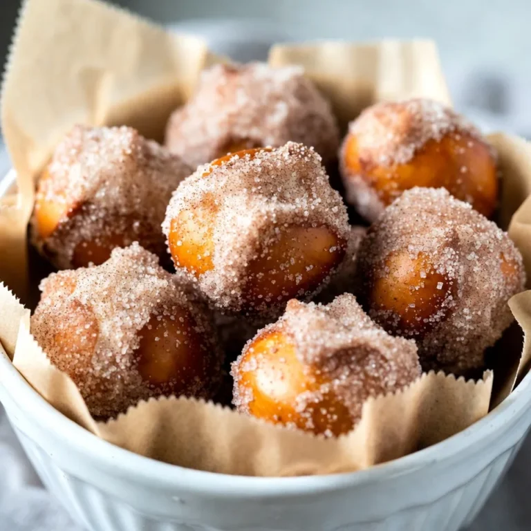 Für die Zimt Zucker Brezel Bisse brauchst du folgende Zutaten: - 1 Tasse warmes Wasser (ca. 110°F oder 45°C) - 1 Esslöffel Kristallzucker - 2 Teelöffel Trockenhefe - 1 ½ Tassen Weizenmehl - ½ Teelöffel Salz - 2 Esslöffel ungesalzene Butter, geschmolzen - ½ Tasse Natron - 1 Tasse Kristallzucker (zum Bestreuen) - 2 Esslöffel gemahlener Zimt Diese Zutaten lassen sich leicht finden und sind sehr wichtig für den Geschmack. Um die Brezel Bisse zu machen, benötigst du einige Utensilien: - Eine große Rührschüssel - Eine kleine Schüssel für die Zimt-Zucker-Mischung - Ein Holzlöffel oder ein Teigschaber - Ein Backblech - Backpapier - Ein Lochschöpfer - Ein Küchentuch Mit diesen Utensilien wird die Zubereitung einfach und macht Spaß! Du kannst einige Zutaten ersetzen, wenn du möchtest: - Statt Weizenmehl kannst du auch Dinkelmehl verwenden. - Für eine glutenfreie Option probiere eine glutenfreie Mehlmischung. - Wenn du keine Trockenhefe hast, kannst du frische Hefe nutzen. Achte darauf, dass du die Menge anpasst. Mit diesen Alternativen bleibt der Geschmack lecker und frisch! {{ingredient_image_2}} Zuerst müssen wir den Hefeteig herstellen. Nehmen Sie eine große Schüssel und geben Sie warmes Wasser, Zucker und Trockenhefe hinein. Rühren Sie sanft und lassen Sie die Mischung für etwa fünf Minuten stehen. Sie sollte schaumig werden. In einer separaten Schüssel vermischen Sie Mehl und Salz. Fügen Sie die geschmolzene Butter zur Hefemischung hinzu. Gießen Sie diese Mischung dann in die Mehlmischung. Rühren Sie alles, bis ein glatter Teig entsteht. Kneten Sie den Teig auf einer leicht bemehlten Fläche für fünf bis sieben Minuten. Er sollte glatt und elastisch sein. Legen Sie den Teig in eine gefettete Schüssel. Decken Sie ihn mit einem feuchten Tuch ab. Lassen Sie den Teig an einem warmen Ort für etwa 30 Minuten gehen. Er sollte sich in diesem Zeitraum verdoppeln. Heizen Sie nun den Ofen auf 220°C vor. Legen Sie ein Backblech mit Backpapier aus. Bringen Sie in einem großen Topf vier Tassen Wasser zum Kochen. Seien Sie vorsichtig, wenn Sie das Natron ins Wasser geben. Es kann aufschäumen. Drücken Sie den gegangenen Teig leicht zusammen und rollen Sie ihn zu einem langen Strang. Schneiden Sie den Strang in kleine Stücke, etwa 2,5 cm groß. Tauchen Sie jedes Stück vorsichtig für etwa 30 Sekunden in das kochende Wasser. Nehmen Sie sie mit einem Lochschöpfer heraus und legen Sie sie auf das Backblech. Backen Sie die Brezelbissen 10 bis 12 Minuten lang oder bis sie goldbraun sind. Während die Brezelbissen backen, vermengen Sie Kristallzucker und gemahlenen Zimt in einer Schüssel. Sobald die Brezelbissen fertig sind, nehmen Sie sie aus dem Ofen. Wälzen Sie die warmen Bissen sofort in der Zimt-Zucker-Mischung. Achten Sie darauf, dass sie gleichmäßig bedeckt sind. Genießen Sie den süßen und würzigen Geschmack! Ein häufiger Fehler ist, das Wasser zu heiß zu machen. Die Hefe mag warmes Wasser, aber nicht heiß. Über 45°C kann die Hefe absterben. Lass das Wasser etwas abkühlen, bevor du es benutzt. Ein weiterer Fehler ist das Kneten des Teigs. Knete ihn nicht zu lange, sonst wird er hart. Du willst einen glatten, elastischen Teig. Achte auch darauf, den Teig an einem warmen Ort gehen zu lassen. Zu kalte Temperaturen können das Aufgehen verhindern. Um den Teig zu verbessern, füge etwas mehr Butter hinzu. Dies macht ihn weicher und geschmackvoller. Auch die Verwendung von Brotmehl statt Weizenmehl kann helfen. Brotmehl hat mehr Gluten, was zu einer besseren Textur führt. Du kannst auch einen kleinen Löffel Honig zum Wasser hinzufügen. Das gibt dem Teig eine süße Note und hilft der Hefe, besser zu arbeiten. Präsentiere die Brezelbisse warm auf einem Holzbrett. Das sieht toll aus und gibt einen rustikalen Touch. Du kannst sie auch in einem Korb mit Backpapier servieren. Das sieht einladend aus und schützt die Oberfläche. Für einen extra Kick serviere warmen Karamell oder einen Frischkäse-Dip dazu. Das macht das Essen noch spannender. Pro Tipps Richtiges Wasser: Stellen Sie sicher, dass das Wasser nicht zu heiß ist, da dies die Hefe abtöten kann. Ideal ist eine Temperatur von etwa 110°F (45°C). Teig nicht überarbeiten: Überkneten kann den Teig zäh machen. Kneten Sie nur bis er glatt und elastisch ist. Natron vorsichtig hinzufügen: Wenn Sie Natron ins kochende Wasser geben, tun Sie dies langsam, um ein Überlaufen zu vermeiden. Sofort wälzen: Wälzen Sie die Brezelbisse sofort nach dem Backen in der Zimt-Zucker-Mischung, damit sie besser haften bleibt. {{image_4}} Manchmal will man etwas Neues. Hier sind einige Ideen für aromatisierte Brezelbissen: - Käsebrezelbissen: Fügen Sie geriebenen Käse in den Teig. Cheddar oder Mozzarella sind großartig. - Knoblauchbrezelbissen: Mischen Sie etwas Knoblauchpulver in den Teig. Das gibt einen tollen Geschmack. - Pizzabrezelbissen: Fügen Sie italienische Kräuter und etwas Tomatensoße zum Dip hinzu. Diese Variationen können Ihre Brezelbissen aufpeppen. Probieren Sie sie aus! Wenn Sie glutenfrei essen, gibt es Optionen. Hier sind einige Tipps: - Glutenfreies Mehl: Verwenden Sie eine glutenfreie Mehlmischung. Achten Sie darauf, dass sie für Hefeteig geeignet ist. - Ersatz für Natron: Für die Kochlösung verwenden Sie Backpulver. Es funktioniert ähnlich und sorgt für eine gute Textur. Diese Alternativen helfen, leckere Brezelbissen ohne Gluten zu machen. Dips machen alles besser! Hier sind ein paar Ideen für leckere Beilagen: - Käse-Dip: Ein warmer Käse-Dip passt perfekt. Nutzen Sie geschmolzenen Käse mit etwas Sahne. - Senf: Ein einfacher Senf-Dip ist klassisch und schmackhaft. - Karamellsauce: Für eine süße Note ist Karamellsauce ein Hit. Es passt super zu warmen Brezelbissen. Diese Dips und Beilagen steigern das Geschmackserlebnis der Brezelbissen. Um die Zimt Zucker Brezel Bisse frisch zu halten, lege sie in einen luftdichten Behälter. Ein einfaches Plastik- oder Glasgefäß funktioniert gut. Du kannst auch ein sauberes Küchentuch über die Brezelbissen legen, bevor du den Deckel schließt. So bleibt die Feuchtigkeit erhalten, und sie trocknen nicht aus. Wenn du die Brezelbissen aufwärmen möchtest, benutze deinen Ofen. Heize ihn auf 350°F (175°C) vor. Lege die Brezelbissen auf ein Backblech und erwärme sie für 5 bis 7 Minuten. So werden sie wieder warm und knusprig. Du kannst auch die Mikrowelle nutzen, aber achte darauf, dass sie nicht zu weich werden. Erwärme sie dort für etwa 10-15 Sekunden. Die frisch gebackenen Brezelbissen halten sich bei richtiger Lagerung etwa 2 bis 3 Tage. Wenn du sie länger aufbewahren möchtest, kannst du sie einfrieren. Lege sie in einen Gefrierbeutel und schließe ihn gut. So bleiben sie bis zu 3 Monate frisch. Einfach aufwärmen, wenn du Lust auf einen Snack hast! Die Brezelbissen sind frisch am besten. Lagere sie in einem luftdichten Behälter. So bleiben sie bis zu drei Tage gut. Nach drei Tagen können sie trocken werden. Du kannst sie auch einfrieren. Im Gefrierschrank halten sie bis zu drei Monate. Zum Aufwärmen, lege sie einfach in den Ofen. So bleiben sie knusprig. Ja, du kannst den Teig im Voraus machen. Bereite den Hefeteig bis zur ersten Gehzeit vor. Danach lege ihn in den Kühlschrank. So bleibt er bis zu 24 Stunden frisch. Lass den Teig vor der Weiterverarbeitung auf Zimmertemperatur kommen. So geht es leichter. Du kannst frische Hefe verwenden. Nutze etwa das Dreifache der Menge. Wenn du keine Hefe hast, probiere Backpulver. Mische es mit etwas Joghurt oder Buttermilch. Damit bekommst du einen ähnlichen Effekt. Diese Alternativen geben dir noch leckere Brezelbissen. Zimt Zucker Brezel Bisse sind einfach zu machen und bieten viele Variationen. Wir haben die Hauptzutaten und Küchenutensilien besprochen, um sicherzustellen, dass du alles hast. Die Schritt-für-Schritt-Anleitung hilft dir, die perfekten Bisse zu backen. Denke an unsere Tipps, um häufige Fehler zu vermeiden und deinen Teig zu verbessern. Die richtigen Lagerungstipps sorgen dafür, dass die Brezelbissen frisch bleiben. Mit dieser Anleitung kannst du leckere Snacks zaubern, die jeder liebt. Viel Spaß beim Ausprobieren und Genießen!