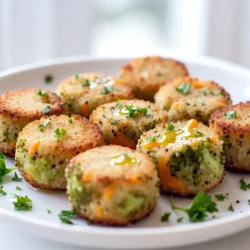 Um die Brokkoli-Cheddar-Quinoa-Bites zuzubereiten, brauchst du folgende Zutaten: - 1 Tasse Quinoa, gründlich abgespült - 2 Tassen Gemüsebrühe - 1,5 Tassen Brokkoliröschen, gedämpft und grob gehackt - 1 Tasse scharfer Cheddarkäse, gerieben - ½ Tasse Paniermehl (Vollkorn oder glutenfrei) - 2 große Eier - 2 Esslöffel Olivenöl - 1 Esslöffel Dijon-Senf - 1 Teelöffel Knoblauchpulver - 1 Teelöffel Zwiebelpulver - Salz und Pfeffer nach Geschmack - Kochspray oder zusätzliches Olivenöl zum Einfetten der Muffinform Diese Zutaten geben den Bites einen leckeren Geschmack und eine schöne Textur. Neben den Hauptzutaten gibt es einige wichtige zusätzliche Zutaten: - Dijon-Senf: Dieser verleiht den Bites einen feinen, würzigen Geschmack. - Knoblauchpulver und Zwiebelpulver: Diese Gewürze bringen mehr Tiefe und Aroma in das Gericht. - Paniermehl: Es hilft, die Bites zusammenzuhalten und sorgt für eine knusprige Textur. Jede Zutat hat ihren eigenen Zweck, um die Bites köstlich zu machen. Wenn du deine Zutaten auswählst, achte auf folgende Punkte: - Quinoa: Wähle Bio-Quinoa für einen besseren Geschmack und mehr Nährstoffe. - Brokkoli: Frischer Brokkoli schmeckt besser. Achte darauf, dass er knackig und grün ist. - Cheddar: Probiere verschiedene Käsesorten. Scharfer Cheddar gibt einen tollen Geschmack. - Paniermehl: Vollkornpaniermehl ist gesünder, aber glutenfreies Paniermehl ist auch eine gute Wahl. Die Auswahl hochwertiger Zutaten macht einen großen Unterschied im Endprodukt. {{ingredient_image_2}} Heize deinen Ofen auf 190°C (375°F) vor. Das sorgt für gleichmäßiges Garen. Fette eine Muffinform leicht mit Kochspray oder Olivenöl ein. So lassen sich die Bites später leicht herausnehmen. Achte darauf, dass die Form gut eingefettet ist, damit nichts kleben bleibt. Nimm eine Tasse Quinoa und spüle sie gut ab. Das entfernt Bitterstoffe. Gib die Quinoa zusammen mit zwei Tassen Gemüsebrühe in einen mittelgroßen Topf. Bringe die Mischung zum Kochen. Reduziere dann die Hitze und decke den Topf ab. Lass die Quinoa etwa 15 Minuten köcheln. Sie ist fertig, wenn sie fluffig ist und die Flüssigkeit aufgesogen wurde. Lass die Quinoa kurz abkühlen, damit sie nicht zu heiß ist, wenn du sie vermengst. In einer großen Rührschüssel vermischst du die gekochte Quinoa mit den anderen Zutaten. Füge die gedämpften Brokkoliröschen, den geriebenen Cheddarkäse, das Paniermehl, die Eier, das Olivenöl und den Dijon-Senf hinzu. Streue auch das Knoblauchpulver und Zwiebelpulver hinein. Schmecke mit Salz und Pfeffer ab. Rühre alles gut durch, bis die Mischung gleichmäßig ist. Mit einem Löffel oder deinen Händen nimm portionsweise die Mischung. Fülle sie in die Muffinform und drücke sie leicht an. Backe die Bites im Ofen für 20 bis 25 Minuten. Sie sind fertig, wenn sie goldbraun und fest sind. Lass die Bites nach dem Backen einige Minuten ruhen. So kannst du sie leichter aus der Form nehmen. Verwende dazu einen Löffel oder ein Messer. Achte darauf, sie nicht zu lange im Ofen zu lassen, damit sie nicht trocken werden. Um die perfekten Brokkoli-Cheddar-Quinoa-Bites zu machen, achte auf die Quinoa. Du musst sie gut abspülen, um Bitterstoffe zu entfernen. Koche sie in Gemüsebrühe für mehr Geschmack. Achte darauf, dass die Mischung nicht zu nass ist. Zu viel Flüssigkeit macht die Bites matschig. Ein häufiger Fehler ist, die Bites zu wenig zu backen. Sie sollten goldbraun und fest sein. Wenn du sie zu früh herausnimmst, fallen sie auseinander. Drücke die Mischung gut in die Muffinform, damit sie zusammenhalten. Präsentiere die Bites auf einem bunten Tablett. Frische Kräuter wie Petersilie oder Schnittlauch machen das Gericht lebendig. Serviere die Bites mit einem Dip, wie Ranch-Sauce oder Joghurtdressing. Das gibt einen tollen Geschmack und sieht schön aus. Pro Tipps Frische Zutaten verwenden: Verwende frischen Brokkoli und hochwertigen Cheddarkäse für den besten Geschmack und die beste Textur. Variation der Käsearten: Experimentiere mit verschiedenen Käsesorten wie Gouda oder Mozzarella, um neue Geschmackskombinationen zu entdecken. Aromatisierung anpassen: Füge zusätzliche Gewürze wie Paprika oder Chili hinzu, um den Bites mehr Schärfe und Tiefe zu verleihen. Vorkochen und Einfrieren: Bereite eine große Menge vor und friere die Bites ein, um sie später einfach aufwärmen zu können. {{image_4}} Du kannst gerne mit verschiedenen Zutaten experimentieren. Statt Brokkoli kannst du Spinat, Blumenkohl oder sogar Karotten verwenden. Diese Gemüsesorten bringen neue Farben und Nährstoffe in dein Gericht. Anstelle von Cheddar probiere Feta, Mozzarella oder veganen Käse. Diese Käsesorten geben einen anderen Geschmack und eine andere Textur. Um die Bites glutenfrei zu machen, wähle glutenfreies Paniermehl. Du kannst auch Hafermehl verwenden, das gut bindet. Für eine vegane Version ersetze die Eier durch Leinsamen oder Chiasamen. Mische dafür einen Esslöffel Leinsamen oder Chiasamen mit drei Esslöffeln Wasser und lasse es kurz quellen. Das ergibt eine ähnliche Konsistenz wie Eier. Du kannst die Bites mit verschiedenen Gewürzen aufpeppen. Füge Paprika, Kreuzkümmel oder italienische Kräuter hinzu. Diese Gewürze bringen mehr Tiefe in den Geschmack. Auch ein Spritzer Zitronensaft kann helfen, die Aromen zu heben. Experimentiere mit frischen Kräutern wie Basilikum oder Petersilie für einen frischen Kick. Um die Brokkoli-Cheddar-Quinoa-Bites frisch zu halten, lasse sie zuerst abkühlen. Lege sie dann in einen luftdichten Behälter. Achte darauf, dass die Bites nicht übereinander liegen. Das verhindert, dass sie matschig werden. Wenn du sie in Portionen aufteilst, bleibt die Frische länger erhalten. Im Kühlschrank halten die Bites etwa 3-4 Tage. Achte darauf, sie gut zu verschließen. Im Gefrierschrank sind sie bis zu 3 Monate haltbar. Um sie einzufrieren, lege die Bites auf ein Backblech. So frieren sie schnell und kleben nicht zusammen. Nach ein paar Stunden kannst du sie in einen Gefrierbeutel umfüllen. Um die Bites wieder aufzuwärmen, benutze den Ofen. Heize ihn auf 180°C vor. Lege die Bites auf ein Backblech und backe sie 10-15 Minuten. So bleiben sie knusprig. Du kannst auch die Mikrowelle benutzen, aber sie werden nicht so knusprig. Stelle die Mikrowelle auf niedrige Stufe und erwärme sie ein paar Minuten. Die Brokkoli-Cheddar-Quinoa-Bites backen etwa 20 bis 25 Minuten im Ofen. Du solltest sie bei 190°C (375°F) backen. Achte darauf, dass sie goldbraun und fest anfühlen. Wenn du die Bites zu lange backst, können sie trocken werden. Ja, du kannst die Mischung im Voraus zubereiten. Bereite einfach die Quinoa und die anderen Zutaten vor. Mische sie in einer Schüssel und stelle sie in den Kühlschrank. So bleibt alles frisch. Du kannst die Mischung bis zu 24 Stunden im Voraus machen. Die Brokkoli-Cheddar-Quinoa-Bites schmecken toll mit verschiedenen Dips. Hier sind einige Vorschläge: - Ranch-Dressing: Ein klassischer Begleiter, der gut zu den Bites passt. - Joghurt-Dip: Mische Joghurt mit Kräutern für einen frischen Geschmack. - Salsa: Ein würziger Dip, der einen tollen Kontrast bietet. - Käsesauce: Perfekt für Käseliebhaber, um die Bites noch schmackhafter zu machen. Probiere verschiedene Dips aus, um deinen Favoriten zu finden! Diese Brokkoli-Cheddar-Quinoa-Bites sind einfach und lecker. Wir haben die Hauptzutaten, die Funktionen der zusätzlichen Zutaten und die besten Auswahl-Tipps behandelt. Danach gab ich eine Schritt-für-Schritt-Anleitung zum Zubereiten, Backen und Anrichten. Tipps helfen dir, häufige Fehler zu vermeiden. Für Abwechslung bieten wir viele Variationen, auch glutenfrei und vegan. Ich hoffe, dass du nun bereit bist, diese Bites selbst zu machen. Viel Spaß beim Kochen und Genießen!